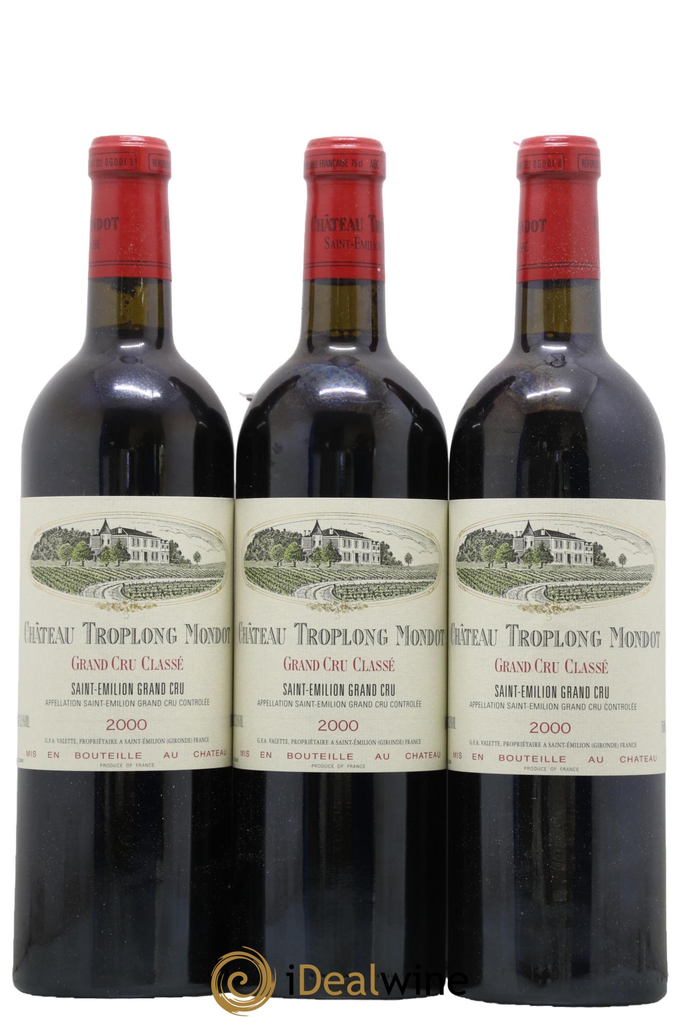 Château Troplong Mondot 1er Grand Cru Classé B 2000 - Lot de 6 bouteilles - 2