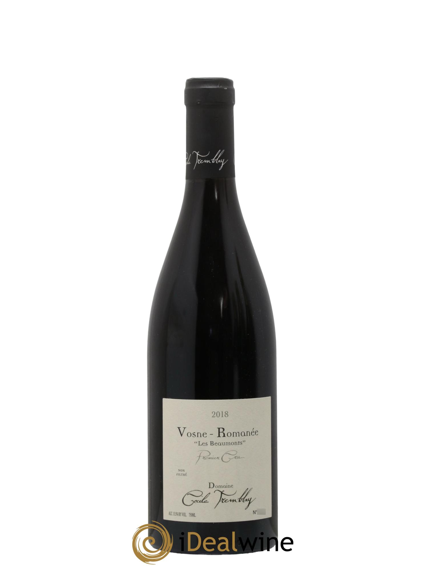 Vosne-Romanée 1er Cru Les Beaumonts (ou Beaux Monts) Cécile Tremblay 2018 - Lotto di 1 bottiglia - 0