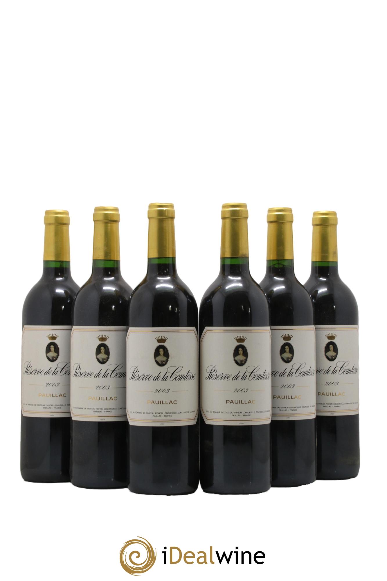 Réserve de la Comtesse Second Vin 2003 - Lot de 6 bouteilles - 0