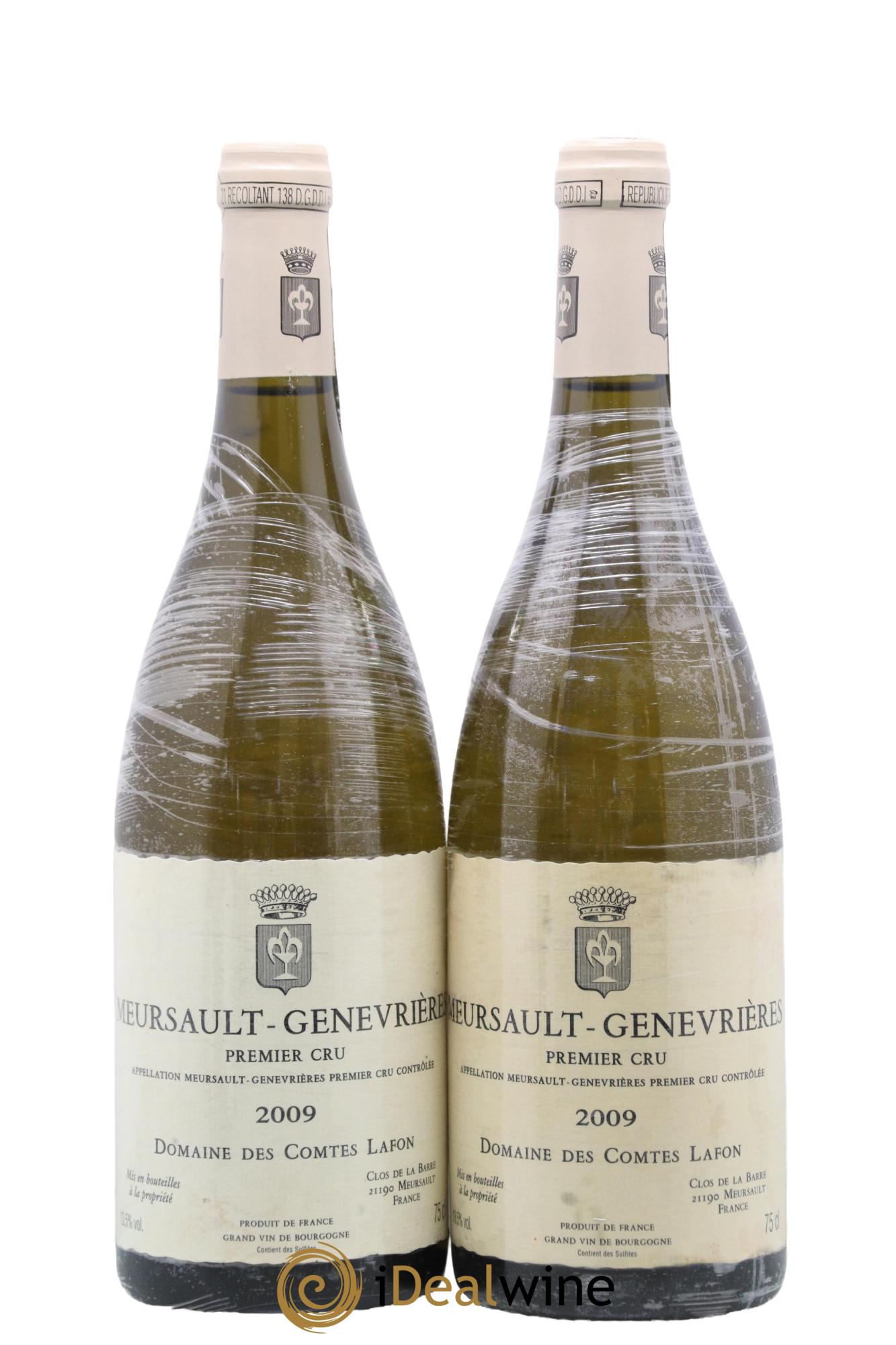 Meursault 1er Cru Genevrières Comtes Lafon (Domaine des) 2009 - Lot de 2 bouteilles - 0