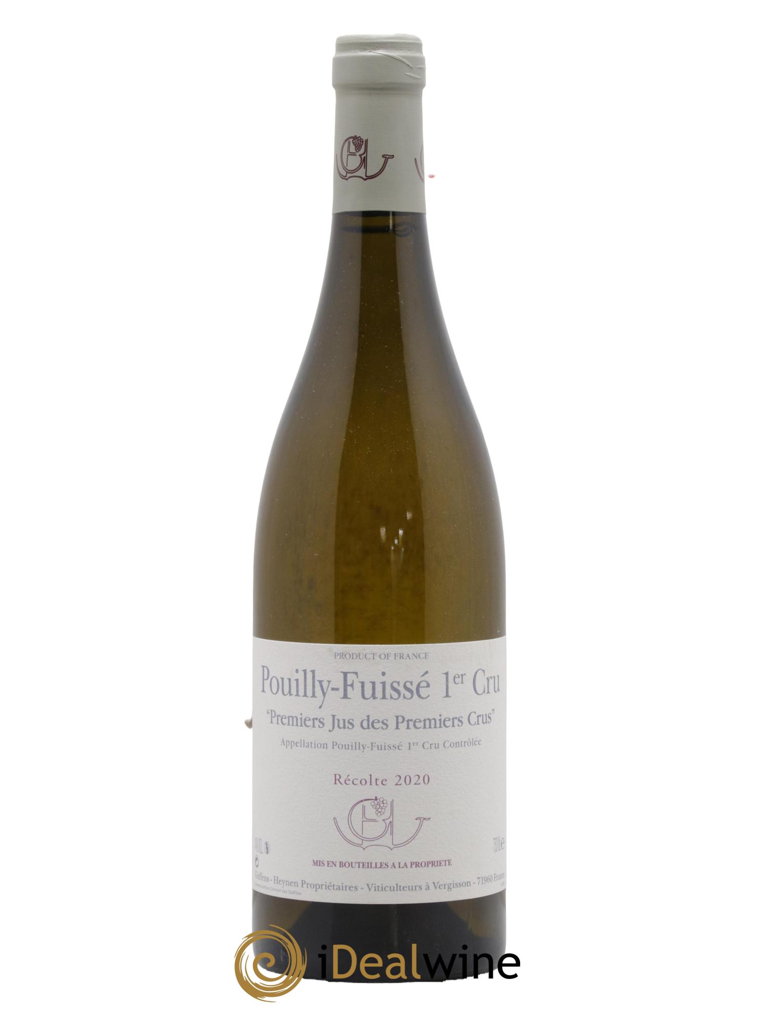 Pouilly-Fuissé 1er Cru Premiers Jus de Premiers Crus Guffens-Heynen 2020 - Lot de 1 bouteille - 0