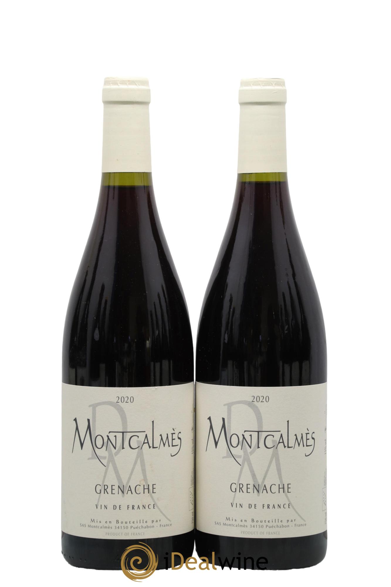 Vin de France - Grenache Domaine de Montcalmès Frédéric Pourtalié 2020 - Lot of 2 bottles - 0