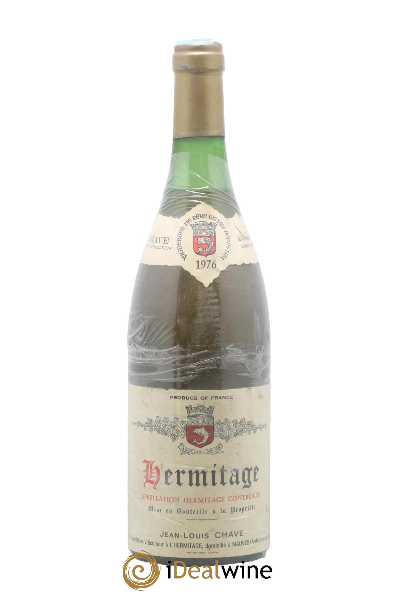 Hermitage Jean-Louis Chave  1976 - Lotto di 1 bottiglia - 0