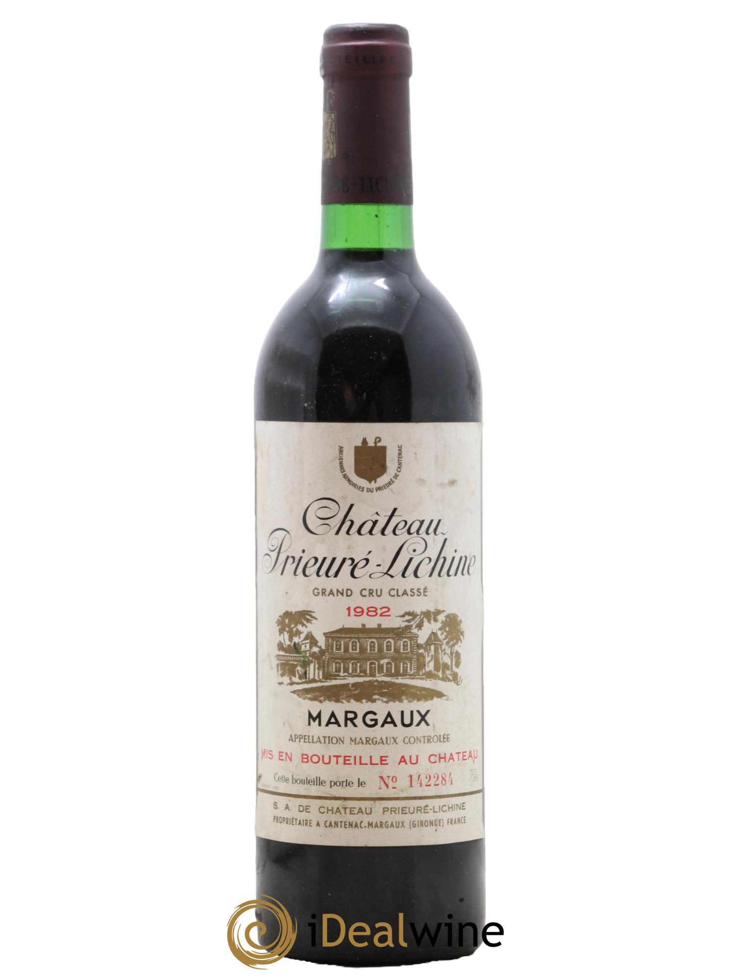 Château Prieuré Lichine 4ème Grand Cru Classé 1982 - Lotto di 1 bottiglia - 0