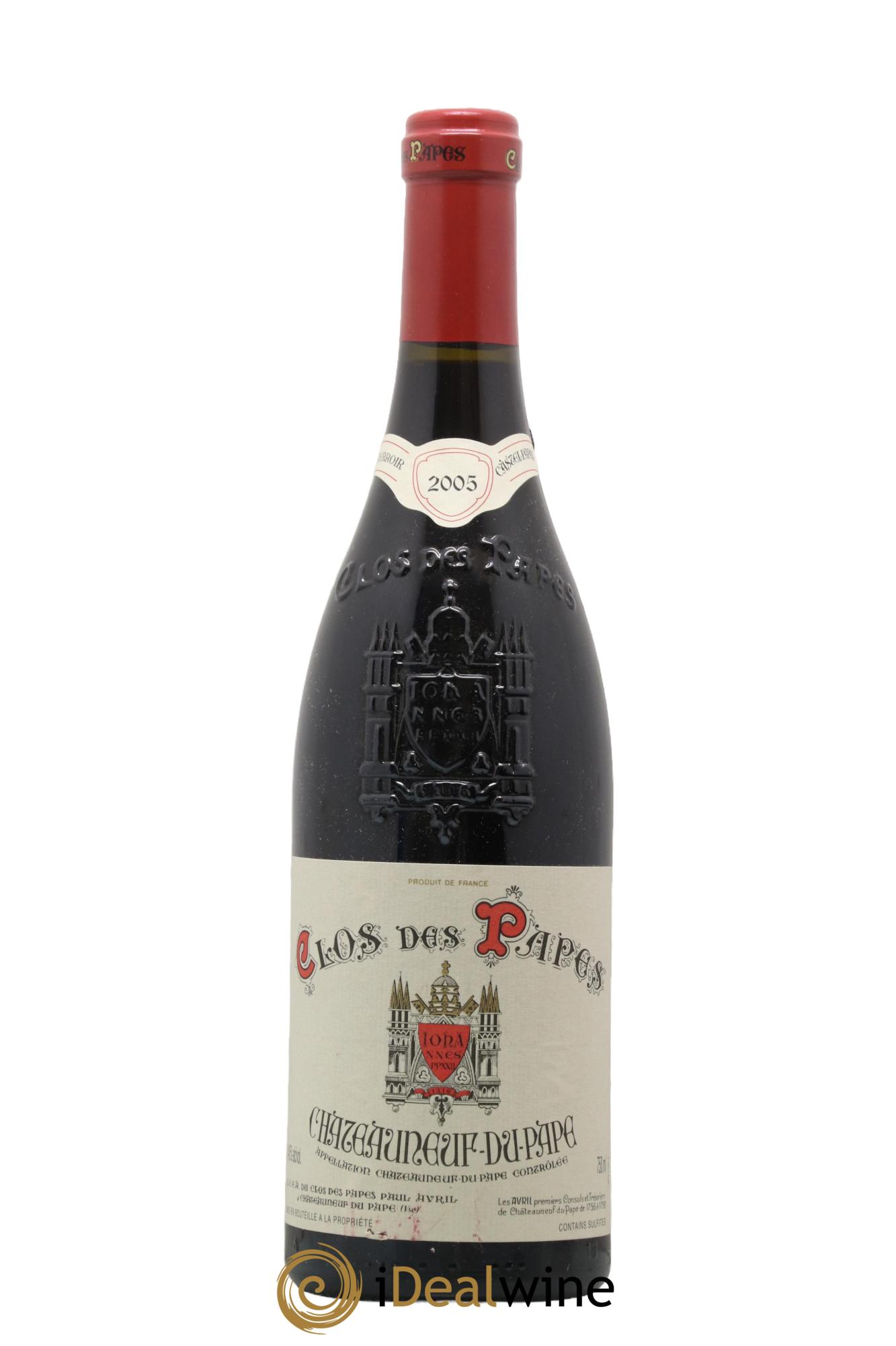 Châteauneuf-du-Pape Clos des Papes - Paul Avril 2005 - Lot de 1 bouteille - 0