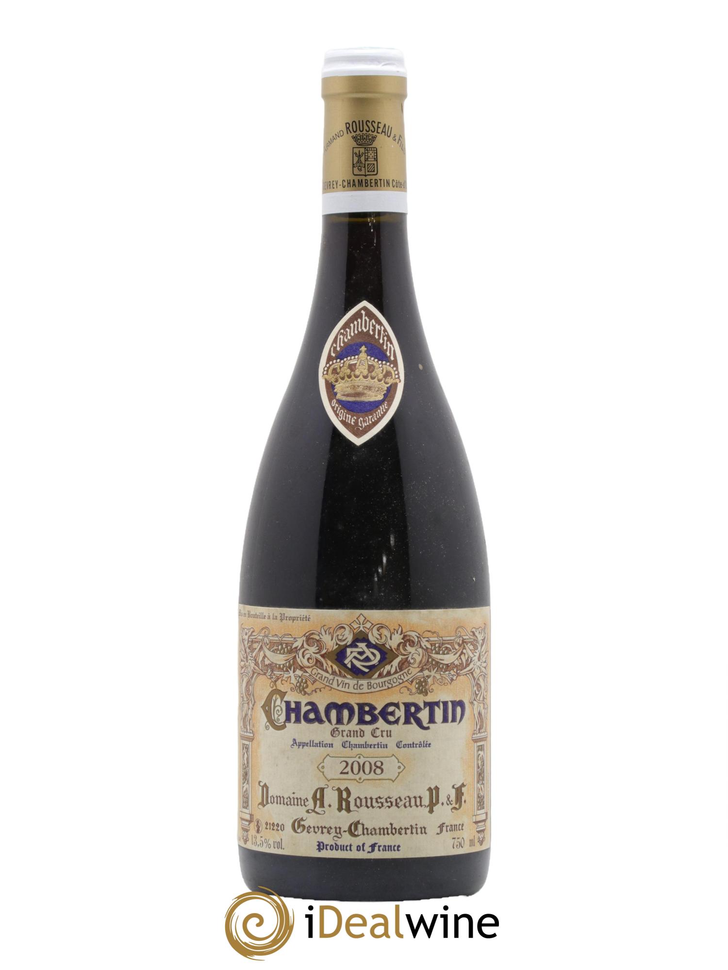 Chambertin Grand Cru Armand Rousseau (Domaine) 2008 - Lot of 1 bottle - 0