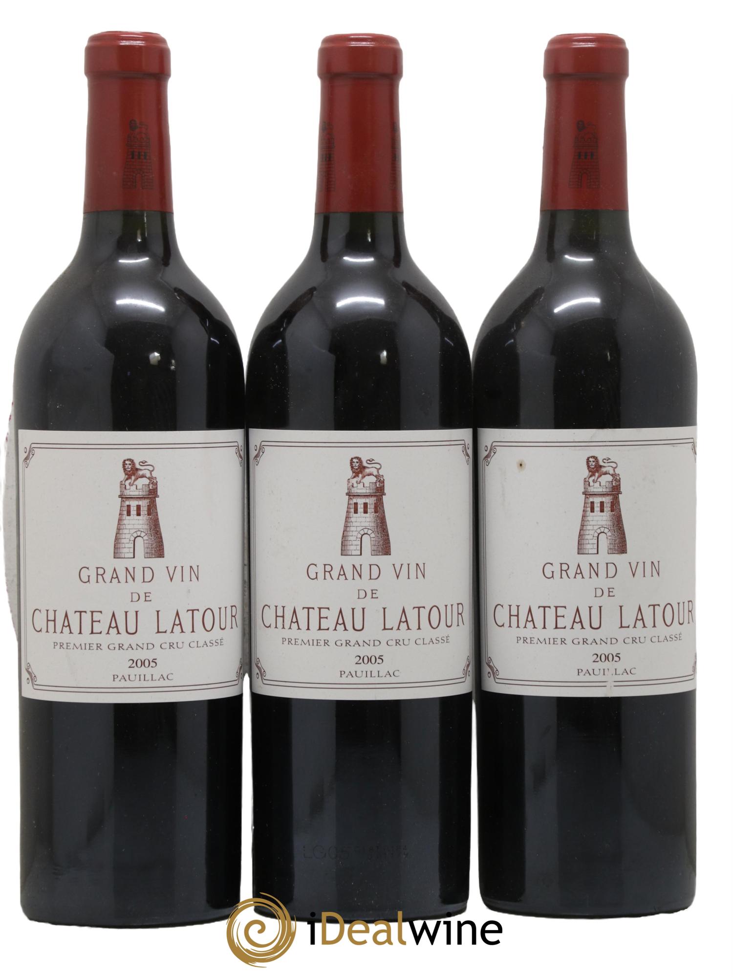 Château Latour 1er Grand Cru Classé 2005 - Posten von 3 Flaschen - 0