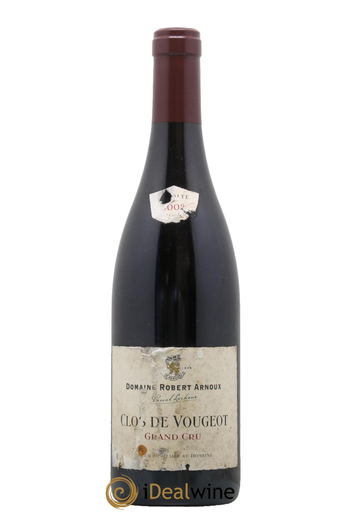 Clos de Vougeot Grand Cru Arnoux-Lachaux (Domaine) 2002 - Lotto di 1 bottiglia - 0