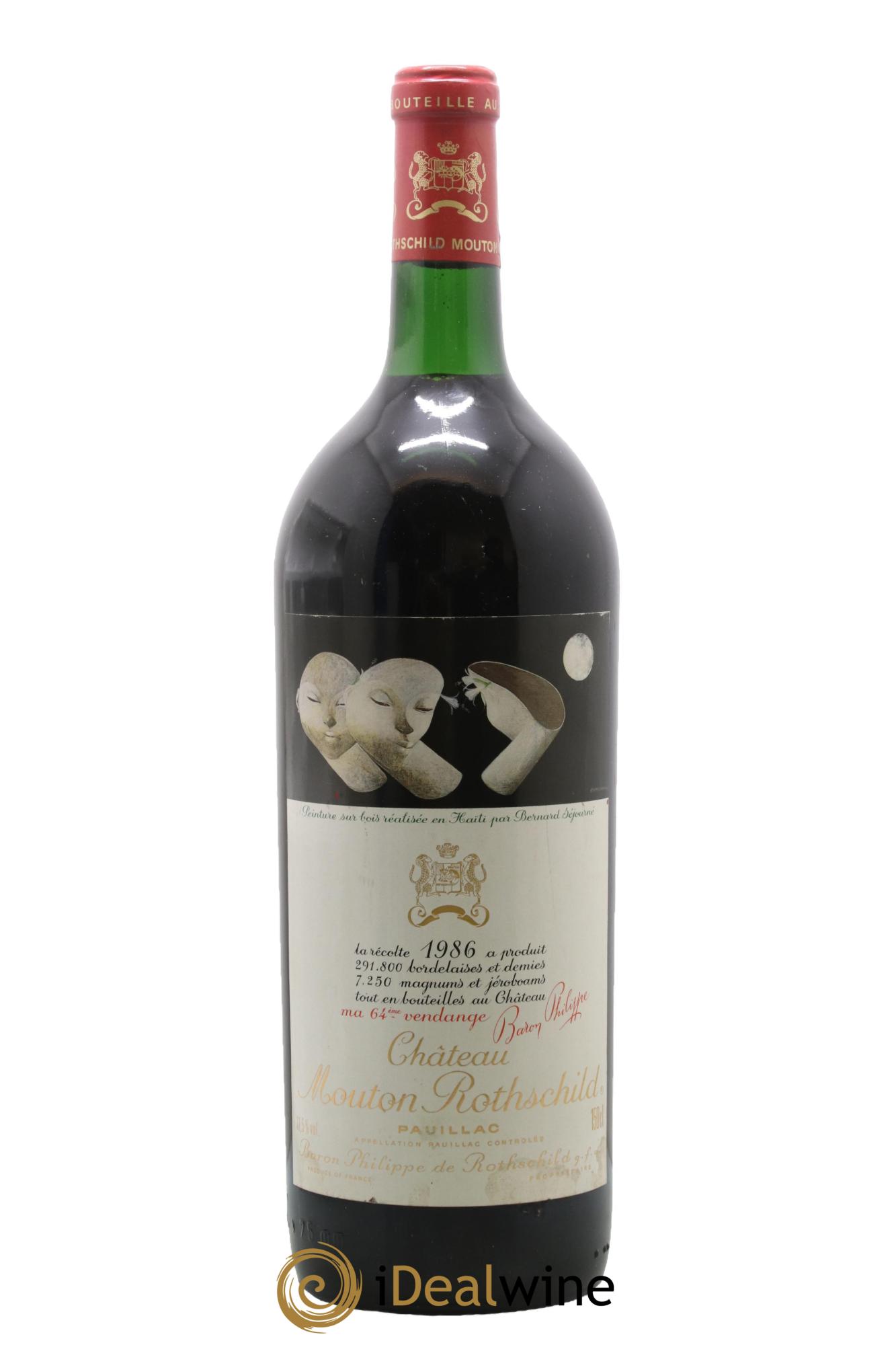 Château Mouton Rothschild 1er Grand Cru Classé 1986 - Posten von 1 Magnum - 0