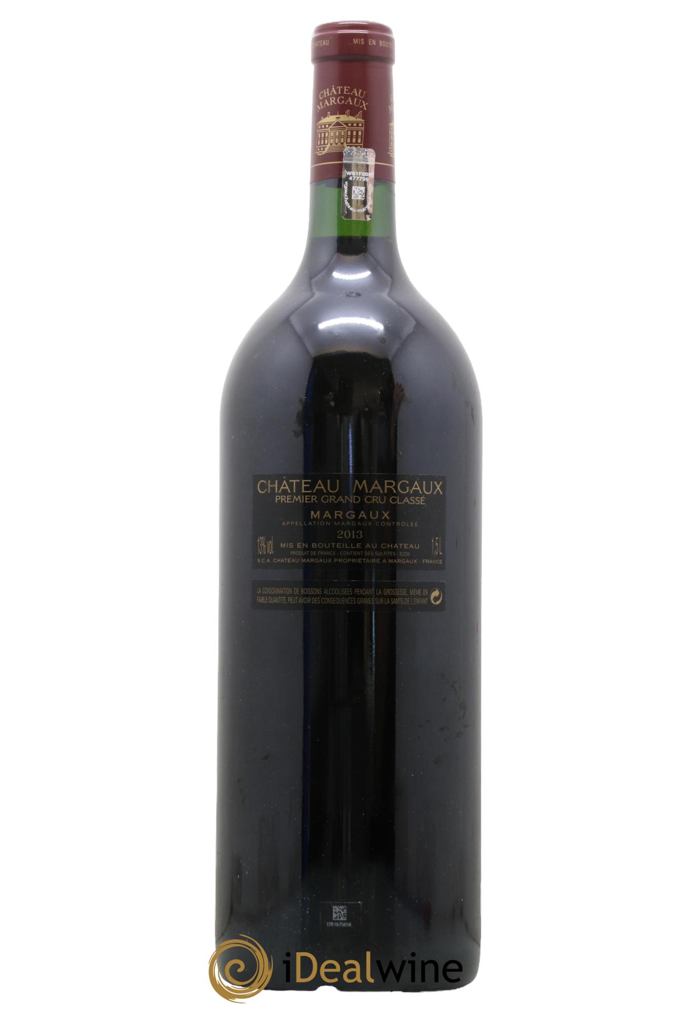 Château Margaux 1er Grand Cru Classé 2013 - Lot de 1 magnum - 1