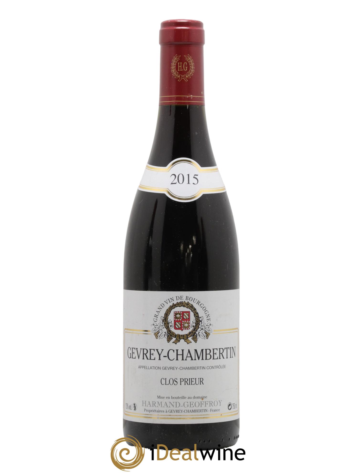 Gevrey-Chambertin Clos Prieur Harmand-Geoffroy (Domaine)  2015 - Lot of 1 bottle - 0