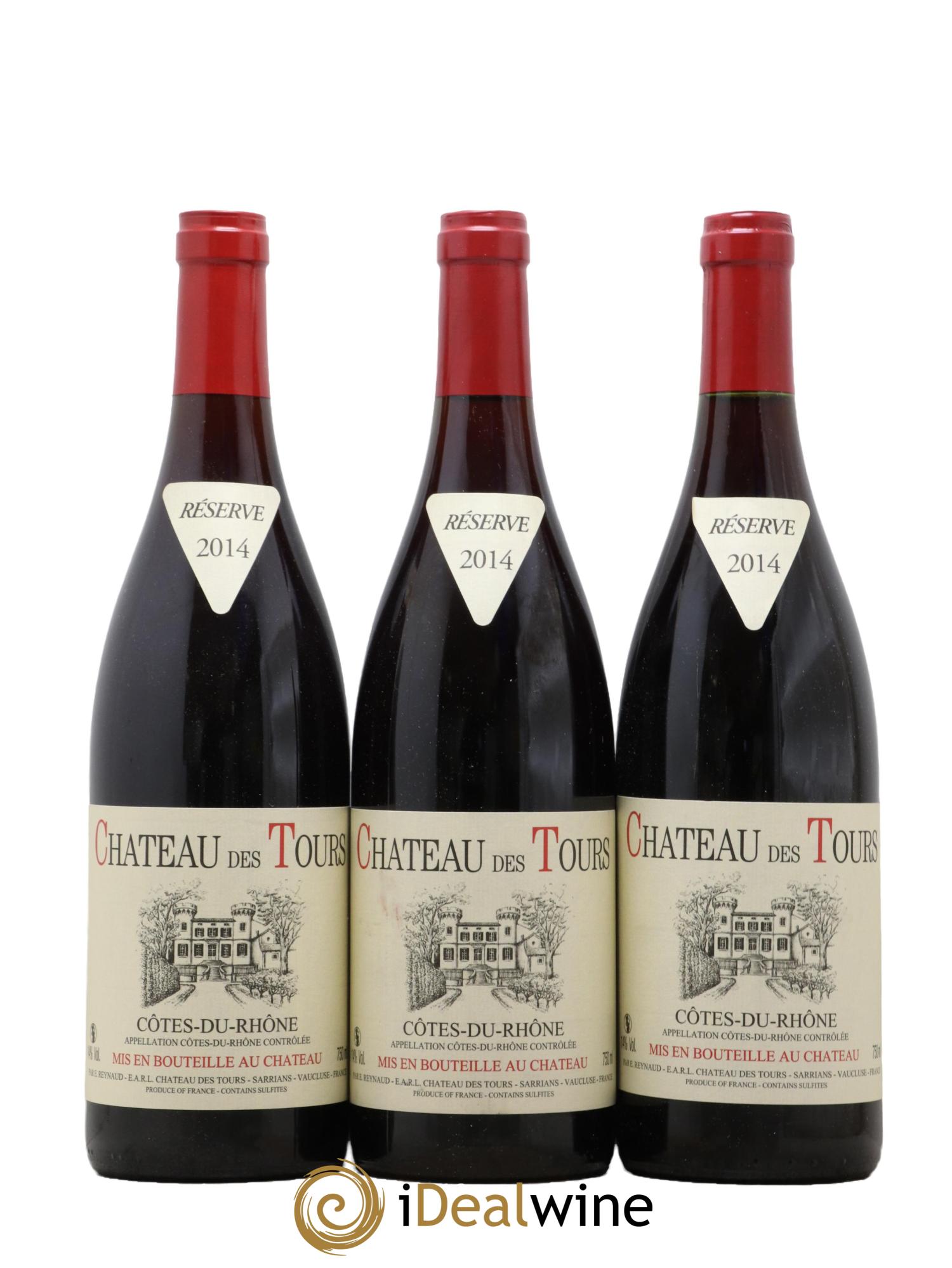 Côtes du Rhône Château des Tours Emmanuel Reynaud 2014 - Posten von 3 Flaschen - 0