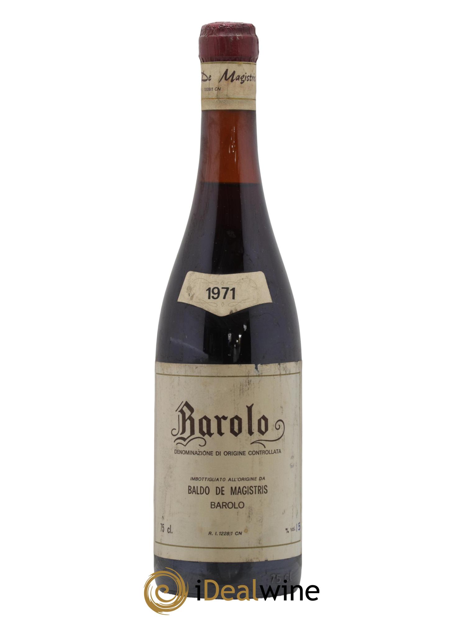 Barolo DOCG Baldo De Magistris 1971 - Lotto di 1 bottiglia - 0