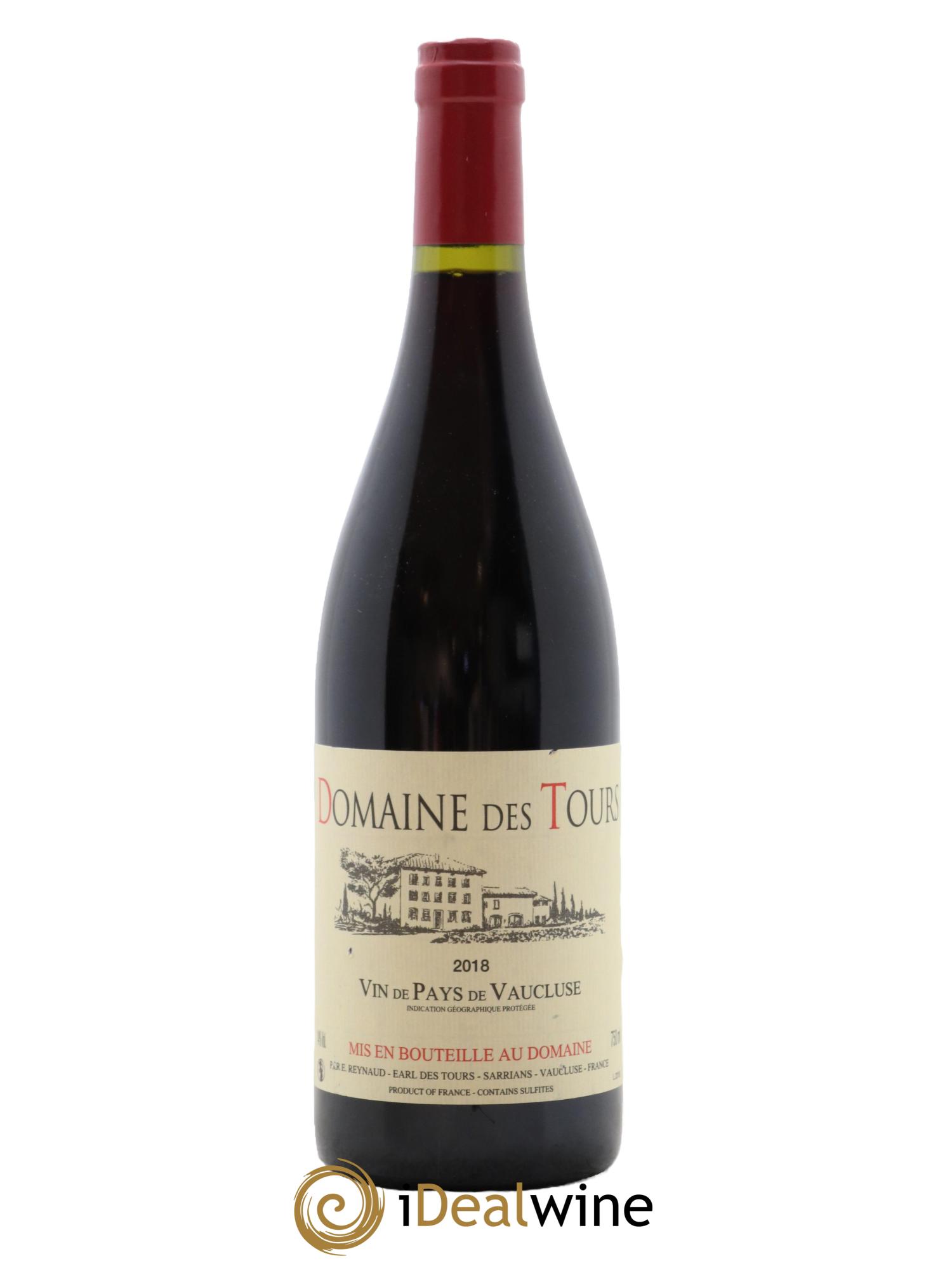 IGP Vaucluse (Vin de Pays de Vaucluse) Domaine des Tours Emmanuel Reynaud 2018 - Lot de 1 bouteille - 0