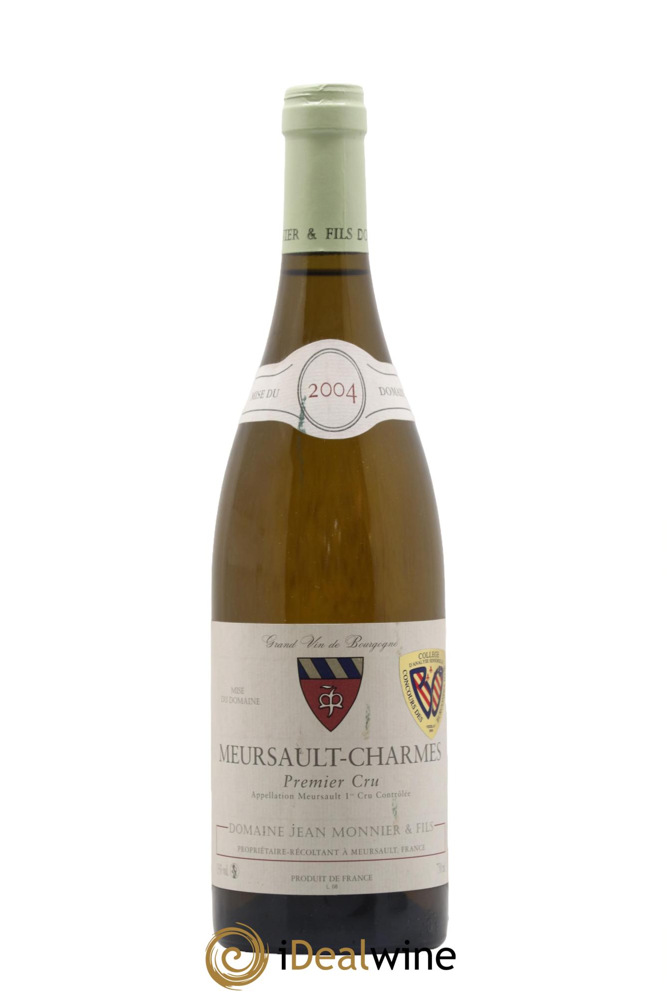 Meursault 1er Cru Charmes Jean Monnier & Fils 2004 - Lotto di 1 bottiglia - 0