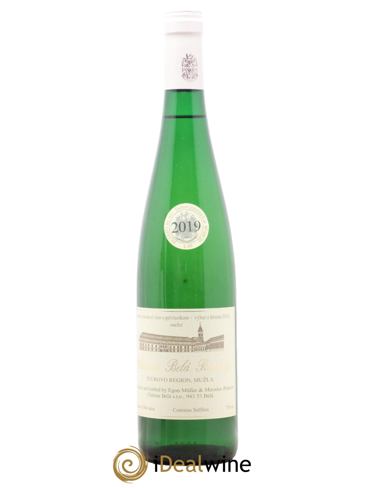 Vins Etrangers Slovaquie Sturovo Region Muzla Château Bela Riesling Egon Muller & Miroslav Petrech 2019 - Lot of 1 bottle - 0