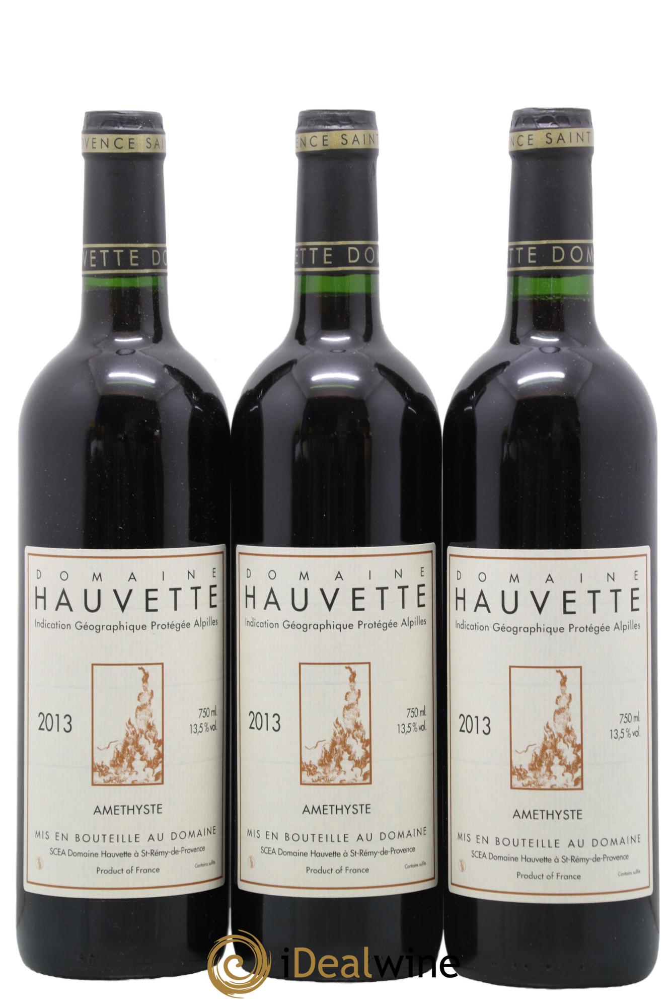 IGP Alpilles Améthyste Hauvette (Domaine)  2013 - Lot of 3 bottles - 0