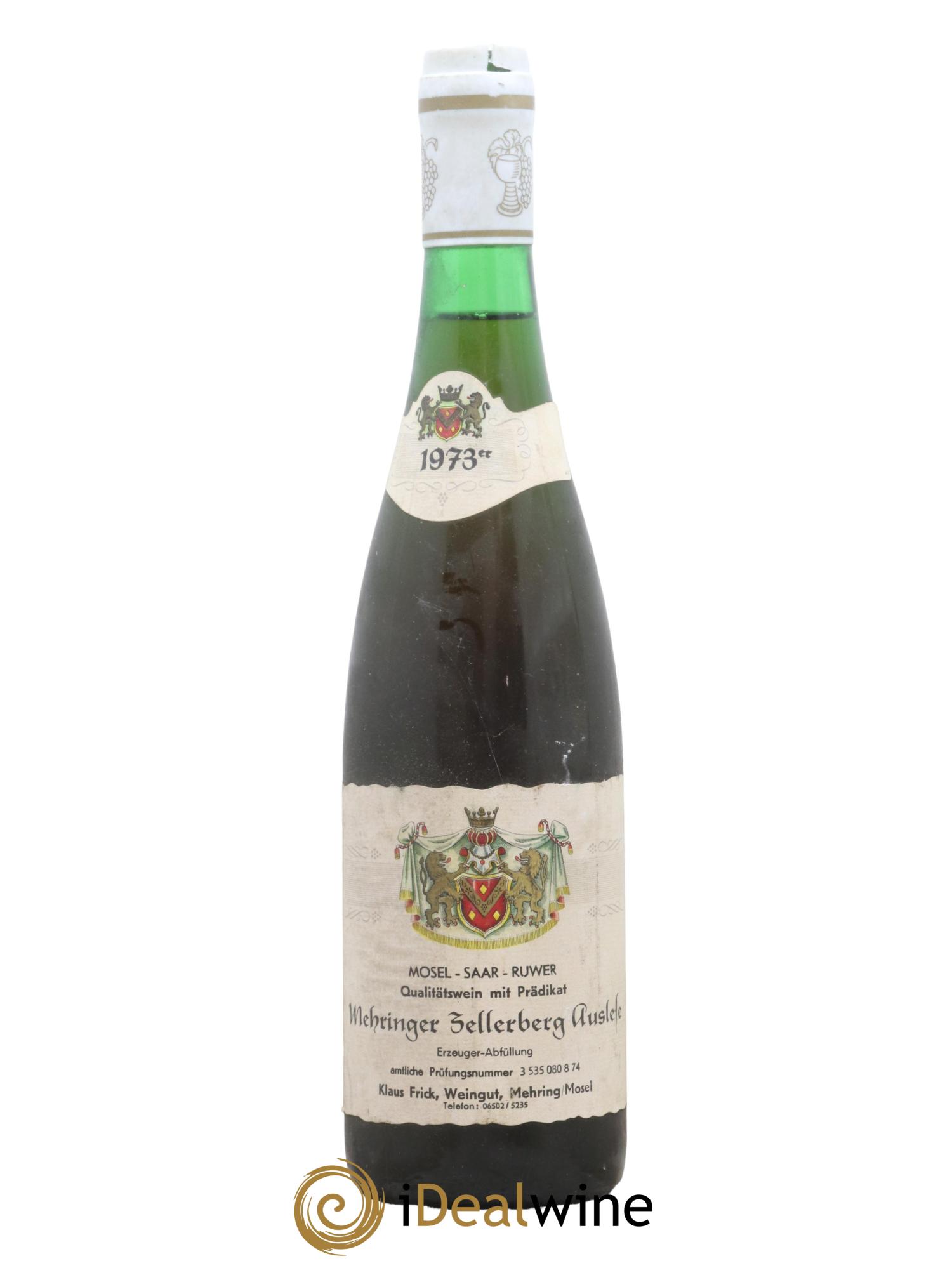 Allemagne Mosel-Saar Auslese Mehringer Goldkupp Weingut Frick Schmitt 1973 - Lot de 1 bouteille - 0