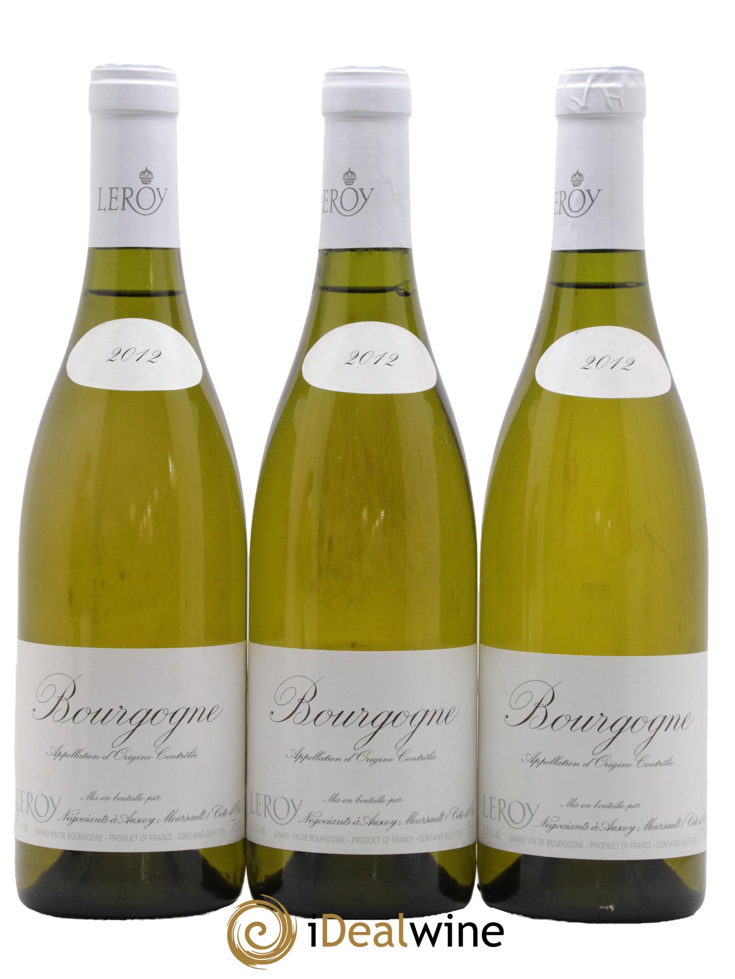 Bourgogne Leroy SA 2012 - Lotto di 3 bottiglie - 0