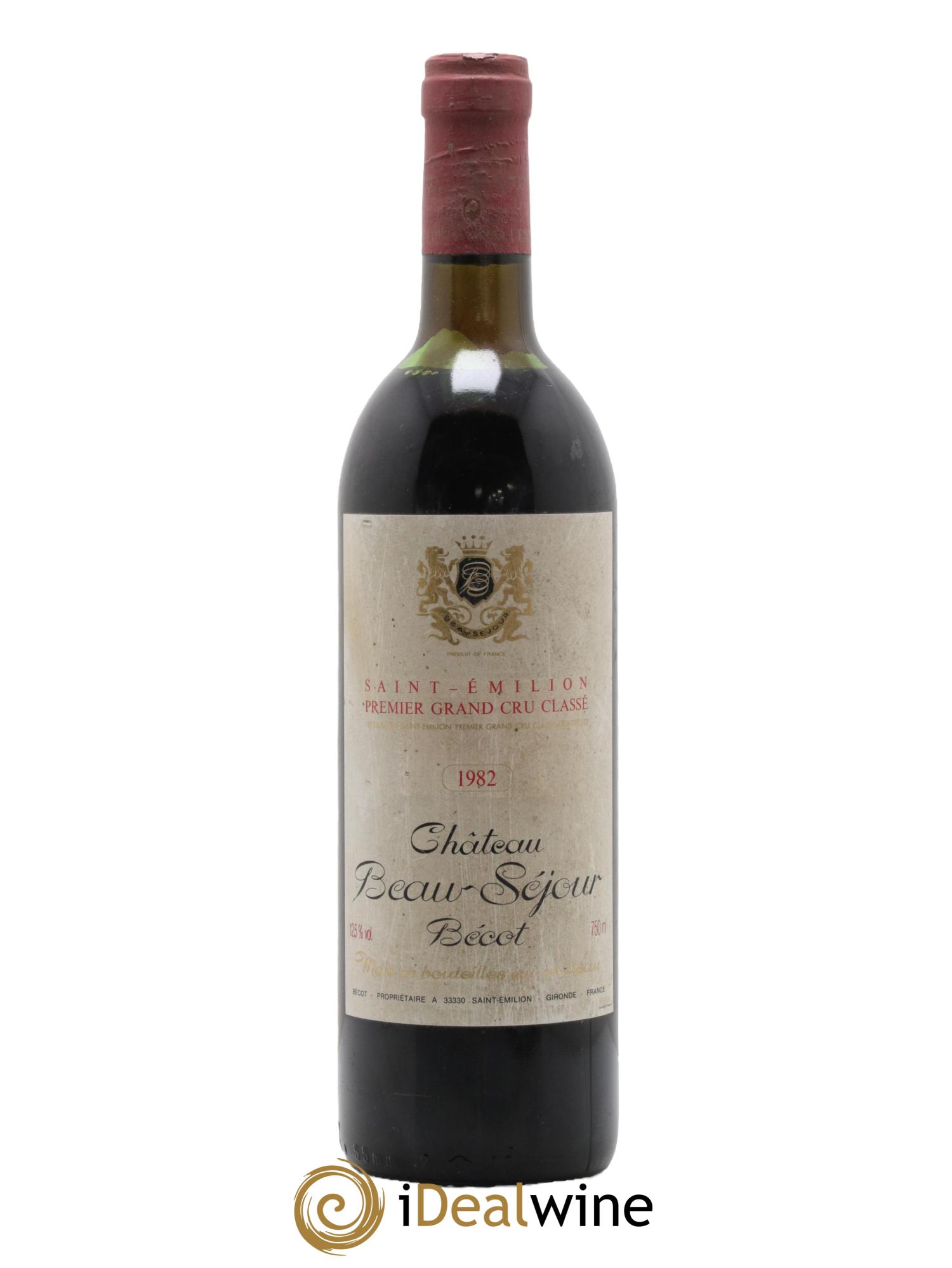 Château Beau-Séjour Bécot 1er Grand Cru Classé B 1982 - Lotto di 1 bottiglia - 0