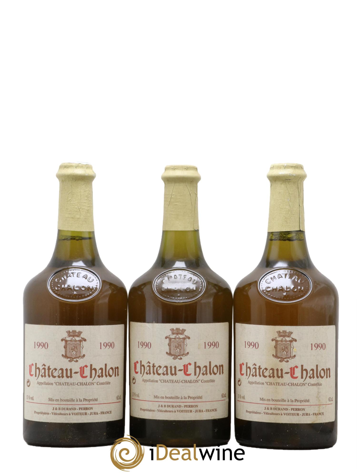 Château-Chalon Domaine Durand-Perron 1990 - Lot de 3 clavelins - 0