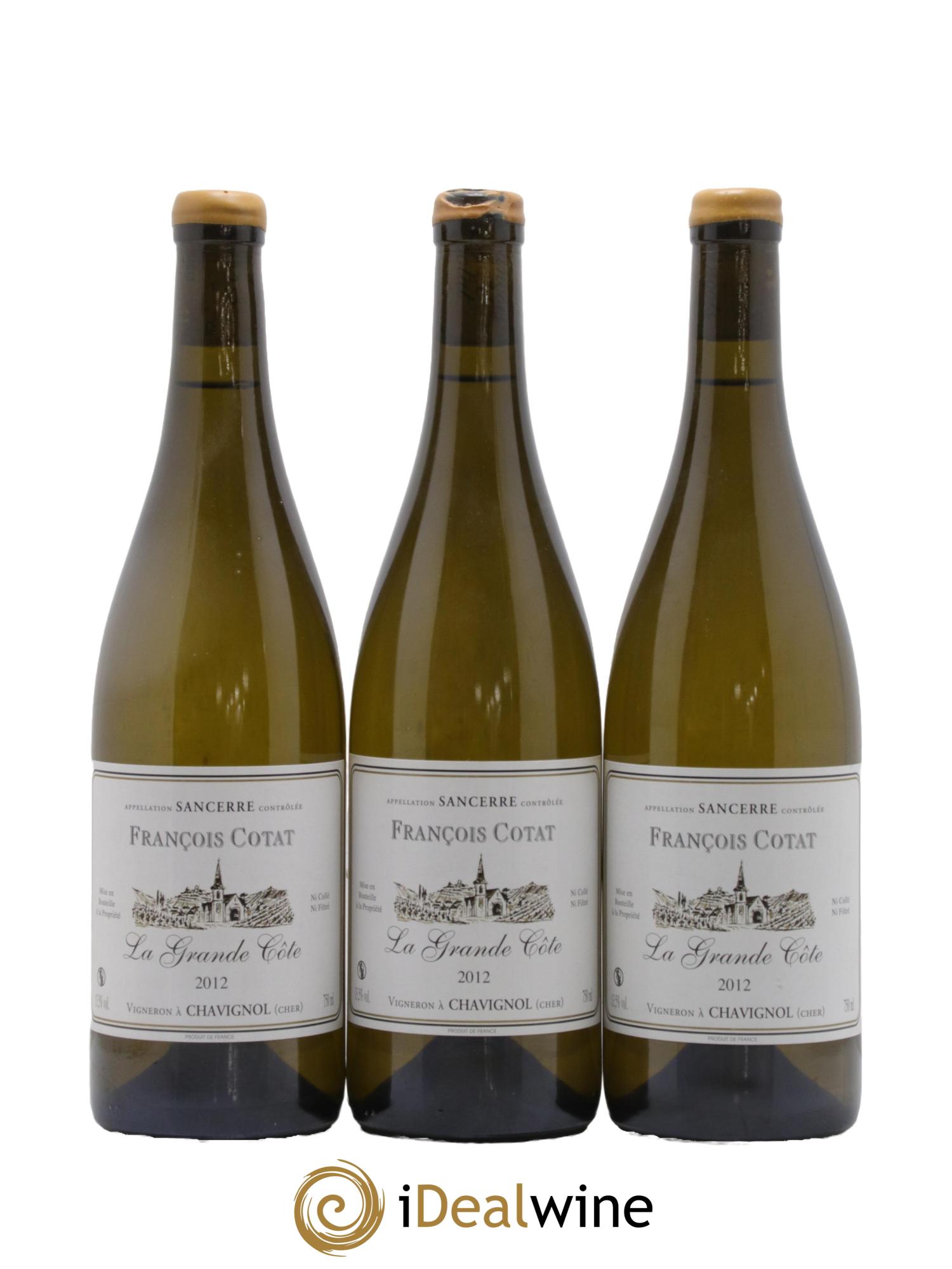 Sancerre La Grande Côte François Cotat 2012 - Posten von 3 Flaschen - 0