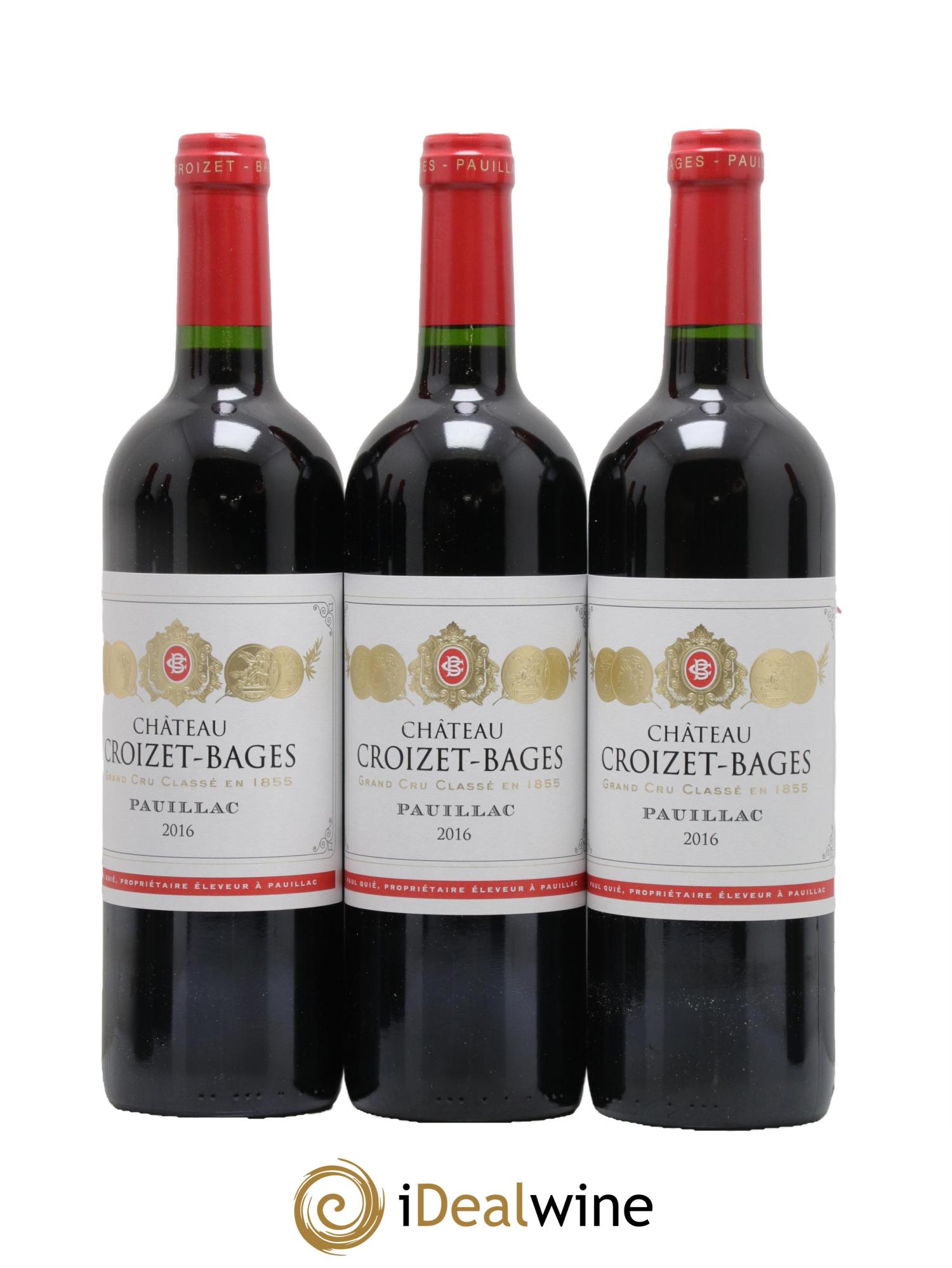 Château Croizet Bages 5ème Grand Cru Classé 2016 - Lot de 12 bouteilles - 3