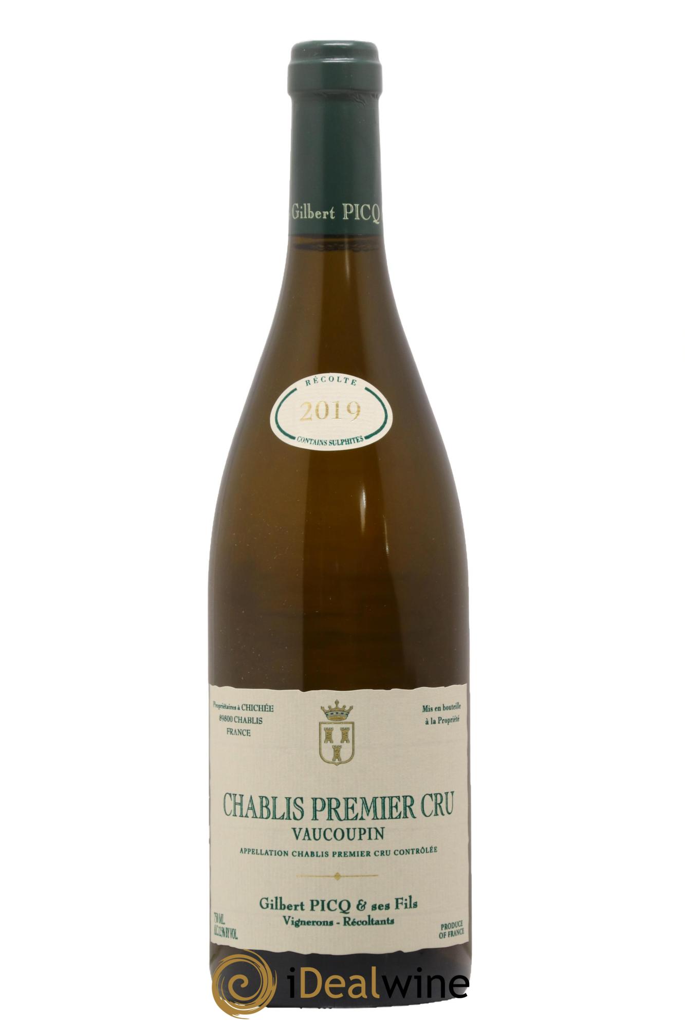 Chablis 1er Cru Vaucoupin Gilbert Picq et Fils 2019 - Lotto di 1 bottiglia - 0