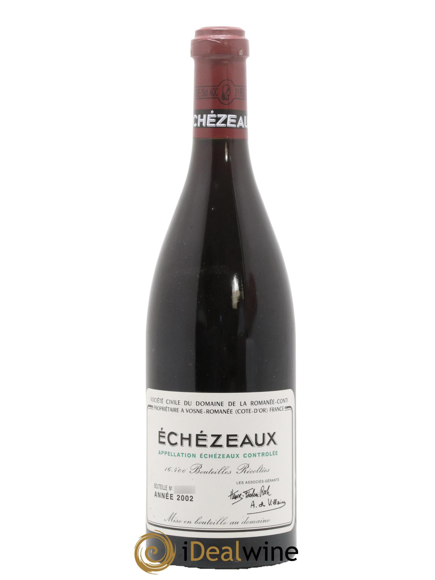 Echezeaux Grand Cru Domaine de la Romanée-Conti 2002 - Lot de 1 bouteille - 0