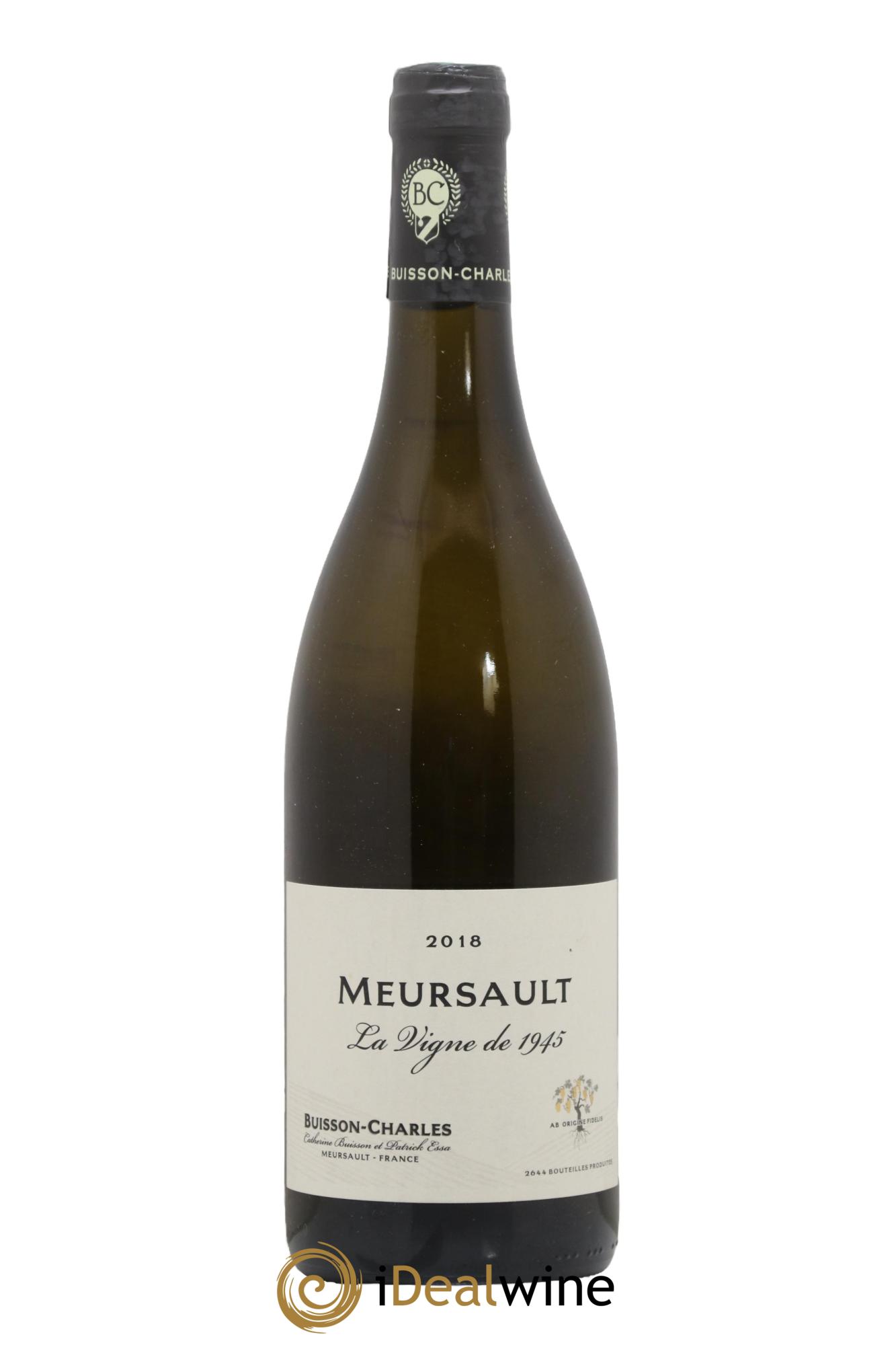 Meursault Vignes de 1945 Buisson-Charles (Domaine) 2018 - Lotto di 1 bottiglia - 0