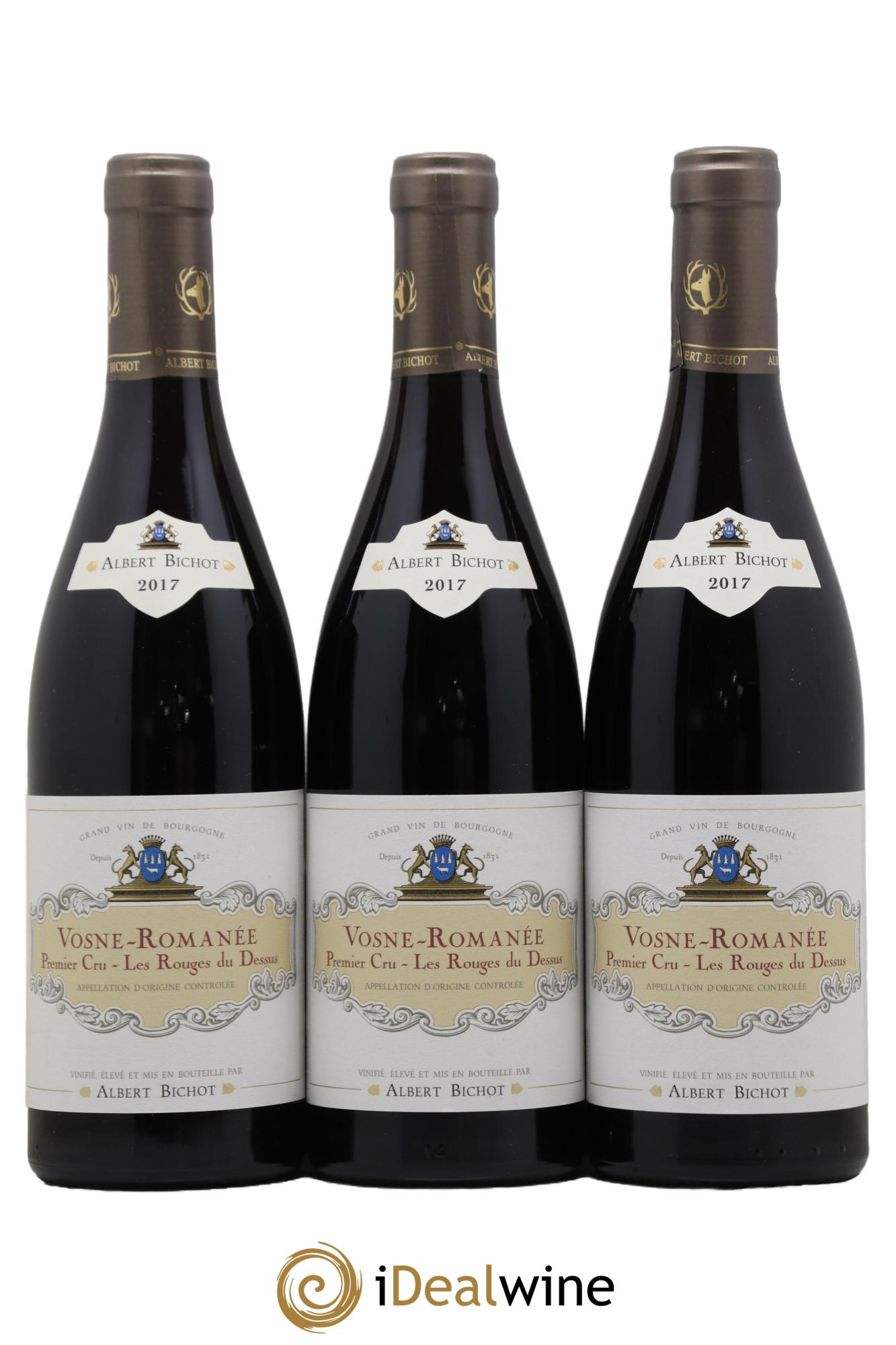 Vosne-Romanée 1er Cru Les Rouges du Dessus Albert Bichot 2017 - Lot of 3 bottles - 0