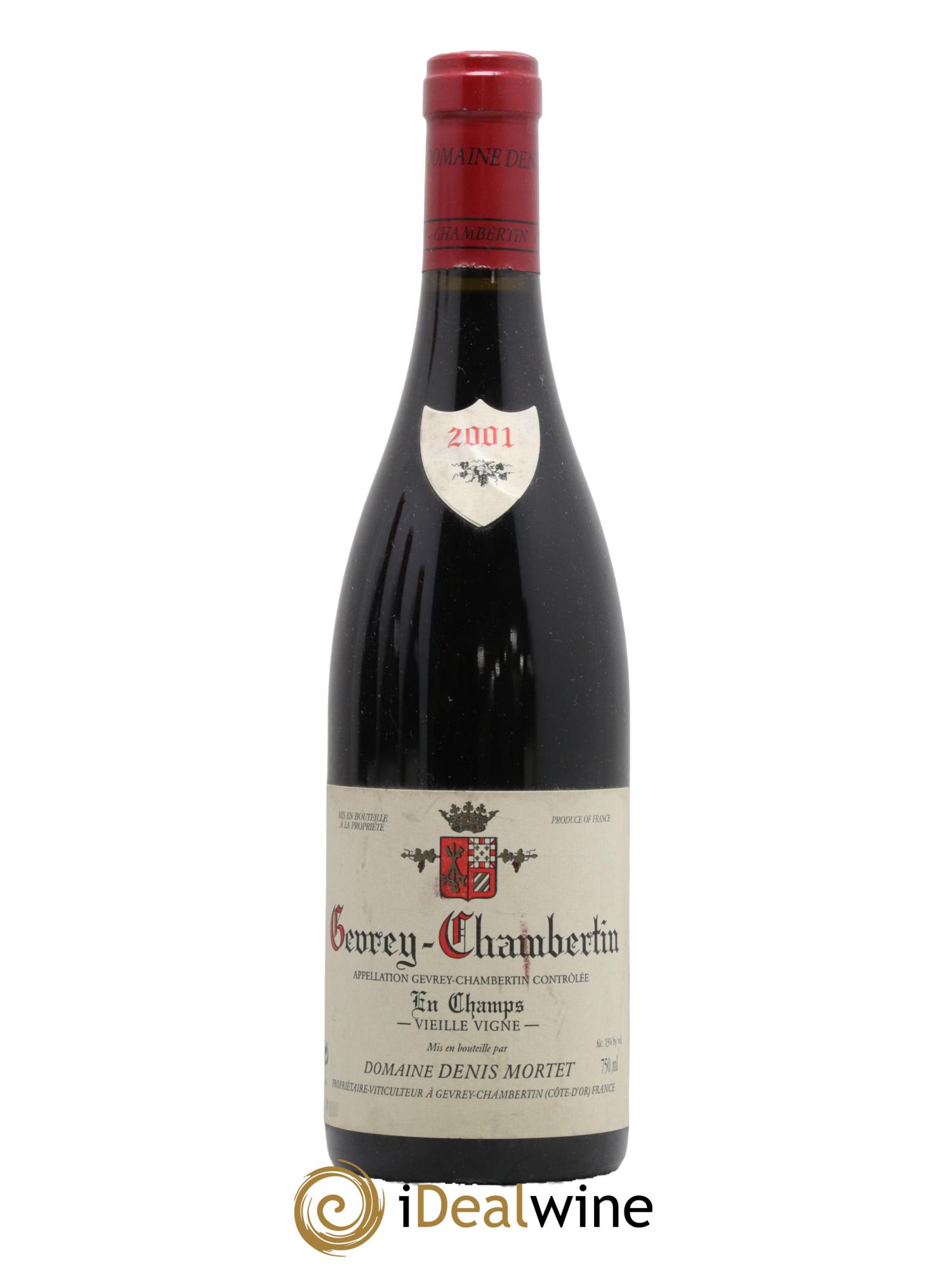 Gevrey-Chambertin En Champs Vieille Vigne Denis Mortet (Domaine)  2001 - Lot of 1 bottle - 0