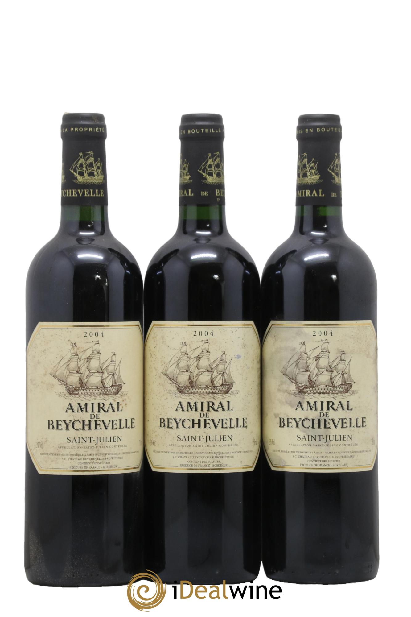 Amiral de Beychevelle Second Vin 2004 - Lot de 6 bouteilles - 2