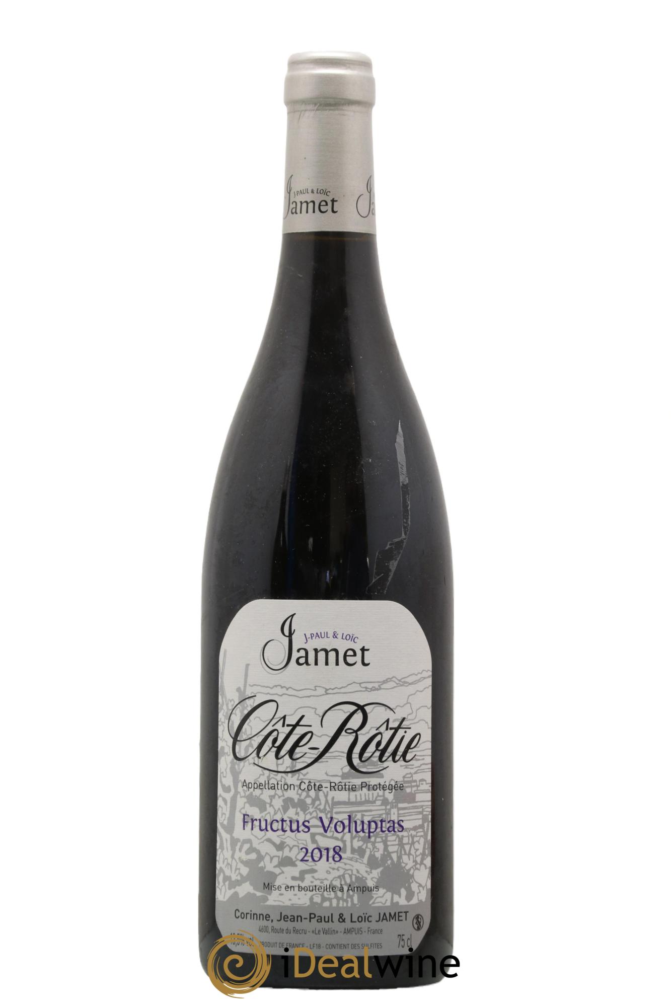 Côte-Rôtie Fructus Voluptas Jamet (Domaine) 2018 - Posten von 1 Flasche - 0