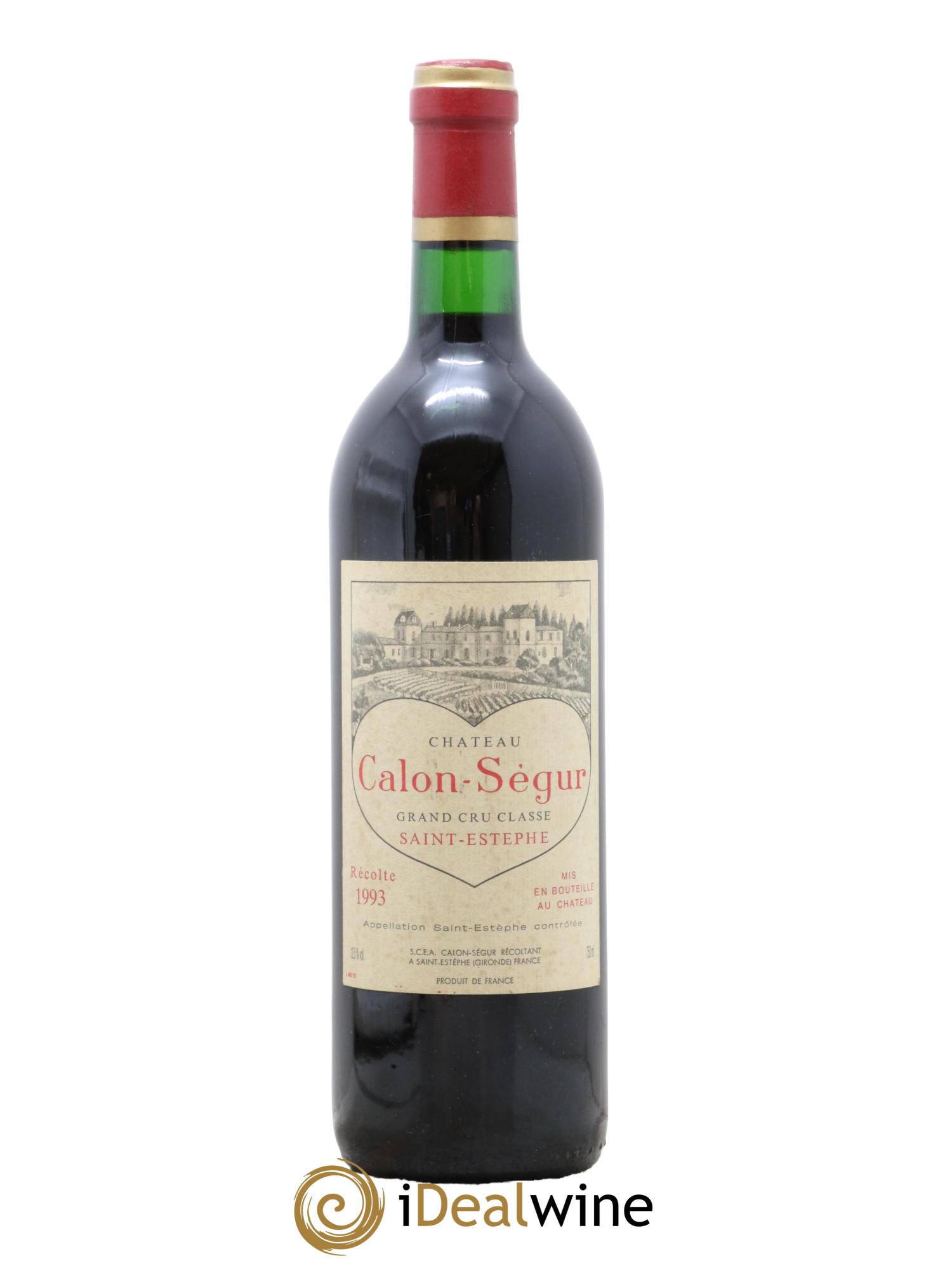 Château Calon Ségur 3ème Grand Cru Classé 1993 - Lot de 1 bouteille - 0