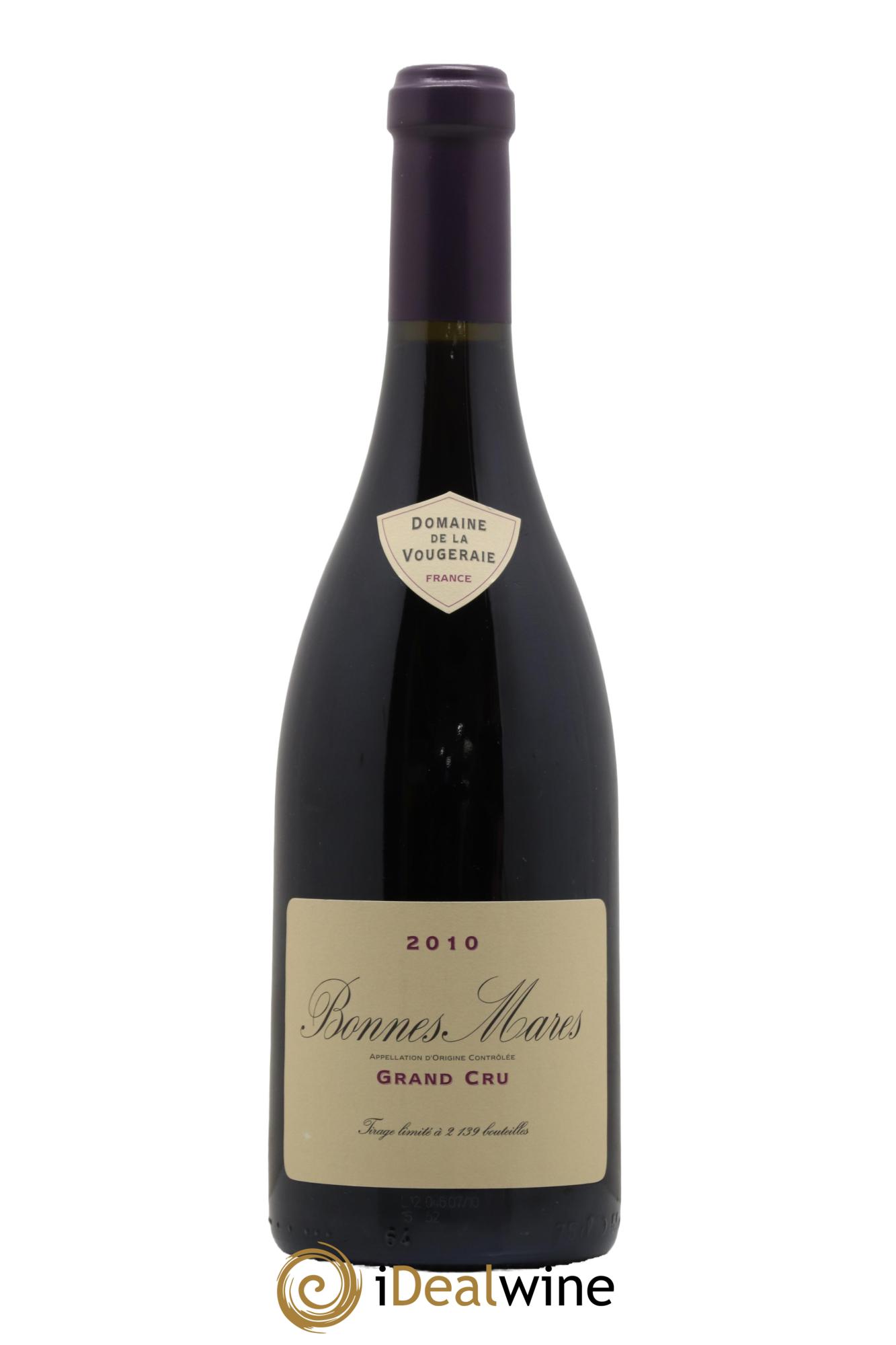 Bonnes-Mares Grand Cru La Vougeraie  2010 - Lot de 1 bouteille - 0