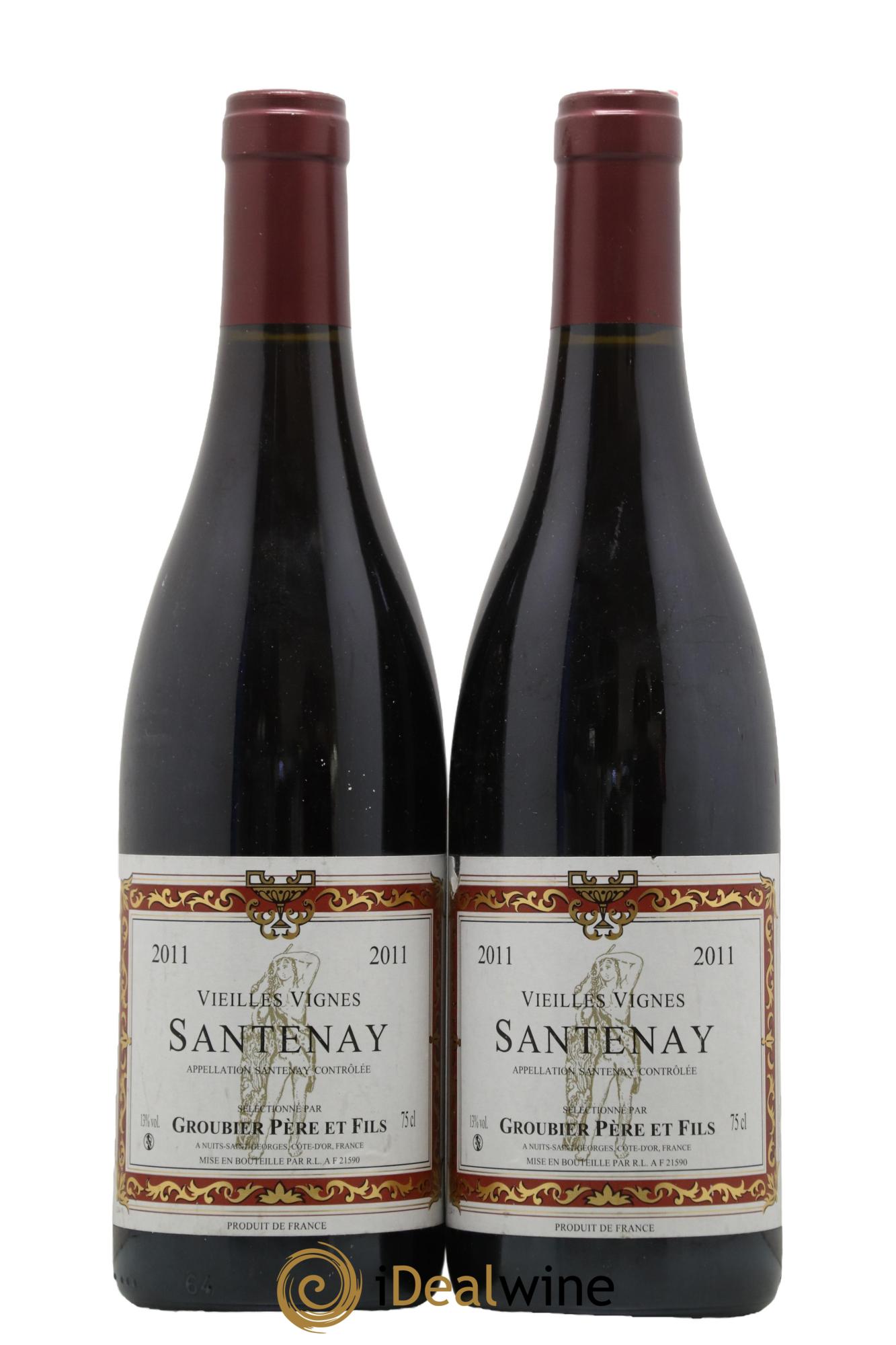 Santenay Vieilles Vignes Groubier Père & Fils 2011 - Lot of 2 bottles - 0