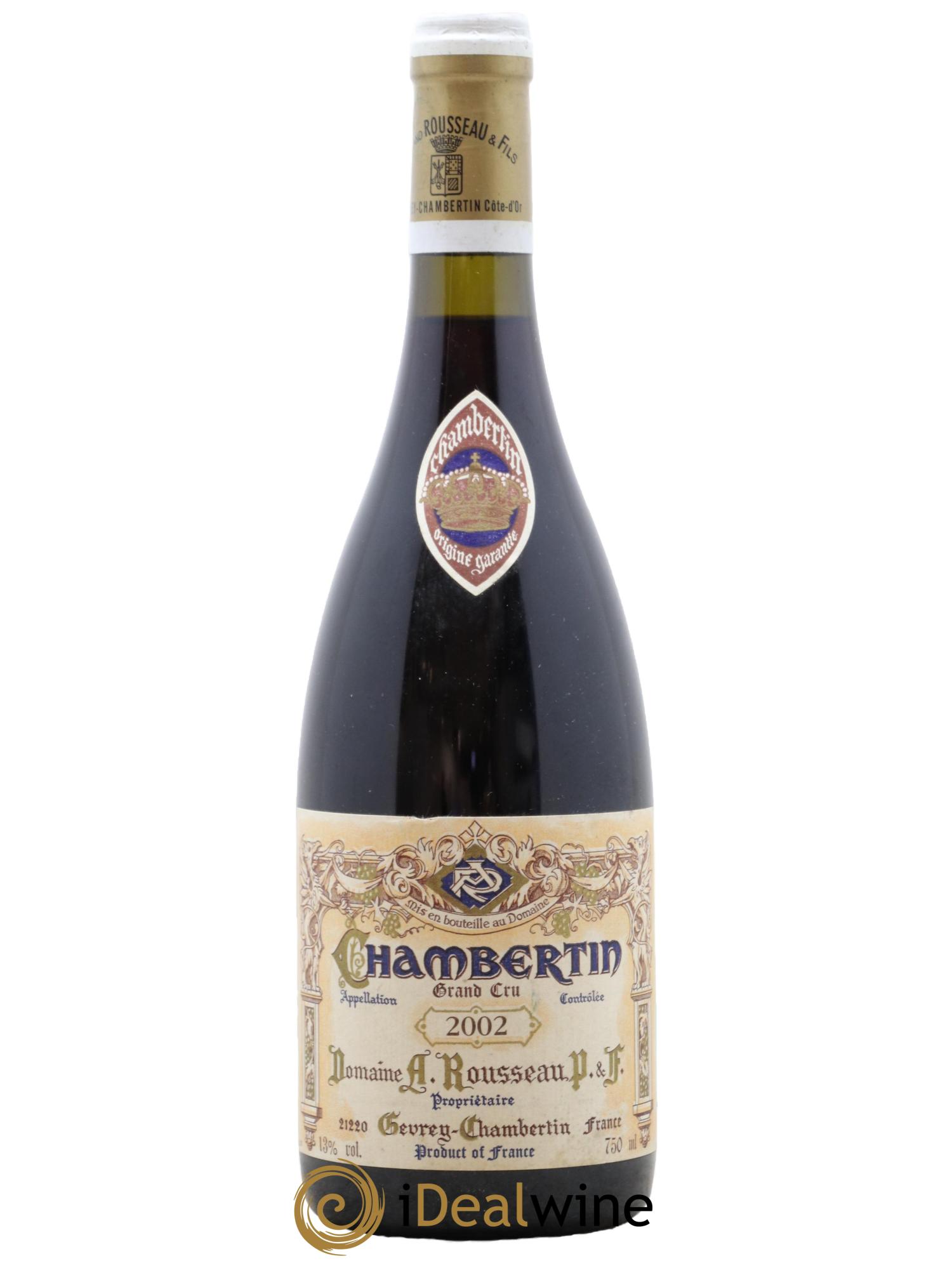 Chambertin Grand Cru Armand Rousseau (Domaine) 2002 - Posten von 1 Flasche - 0