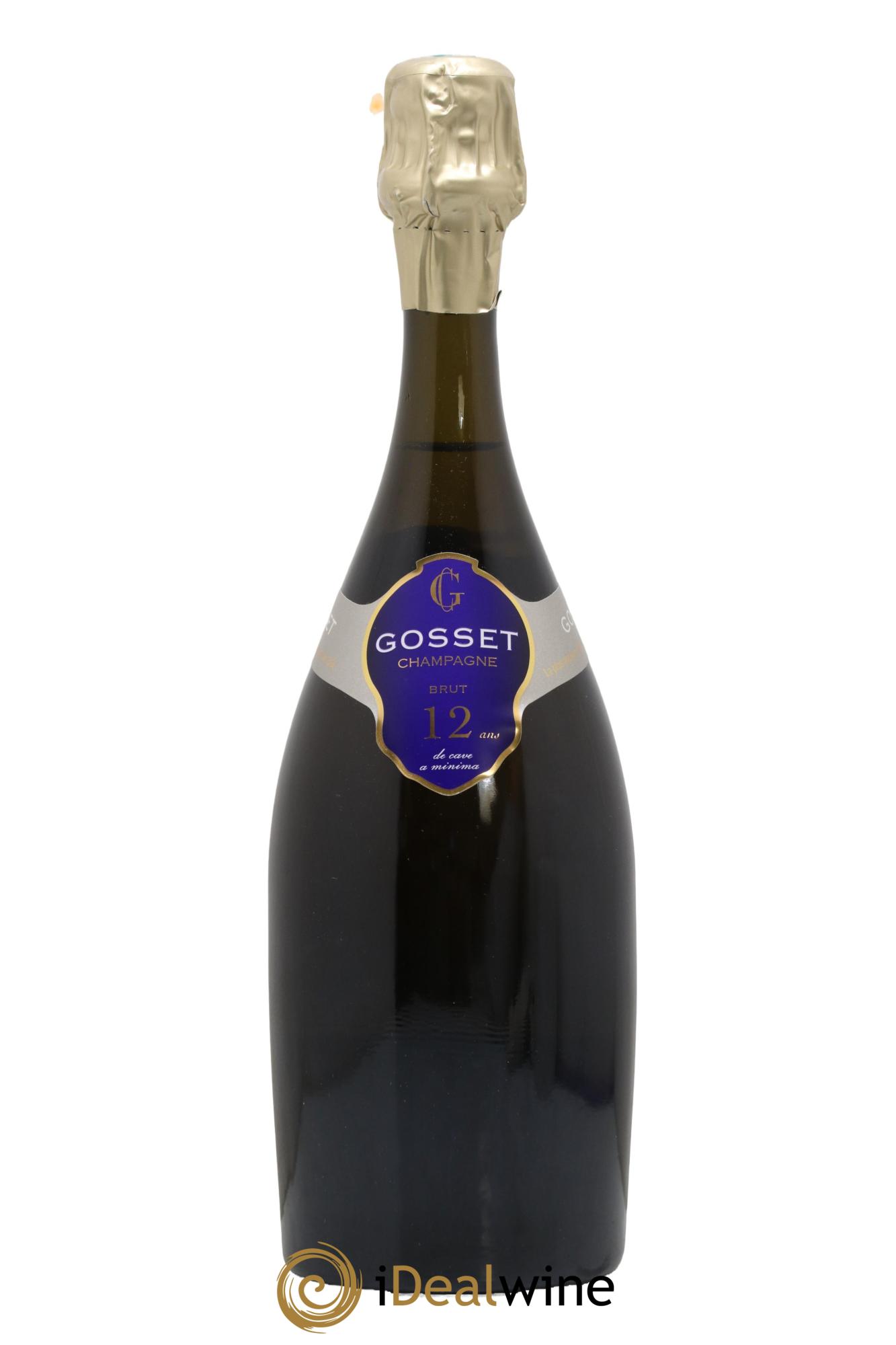 Champagne Brut 12 Ans de Cave a minima Gosset - Lot de 1 bouteille - 0