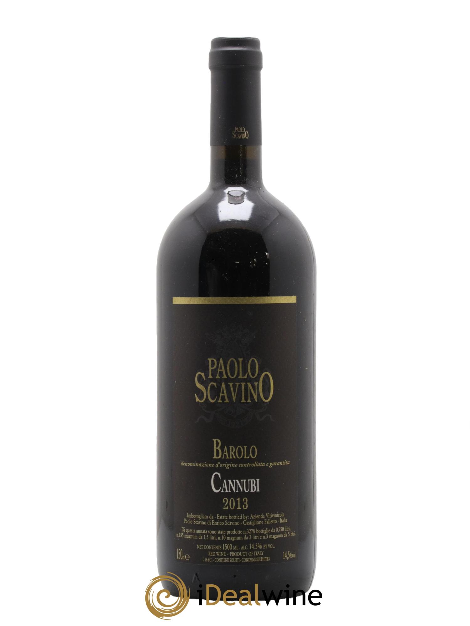 Barolo DOCG Cannubi Paolo Scavino 2013 - Lotto di 1 magnum - 1