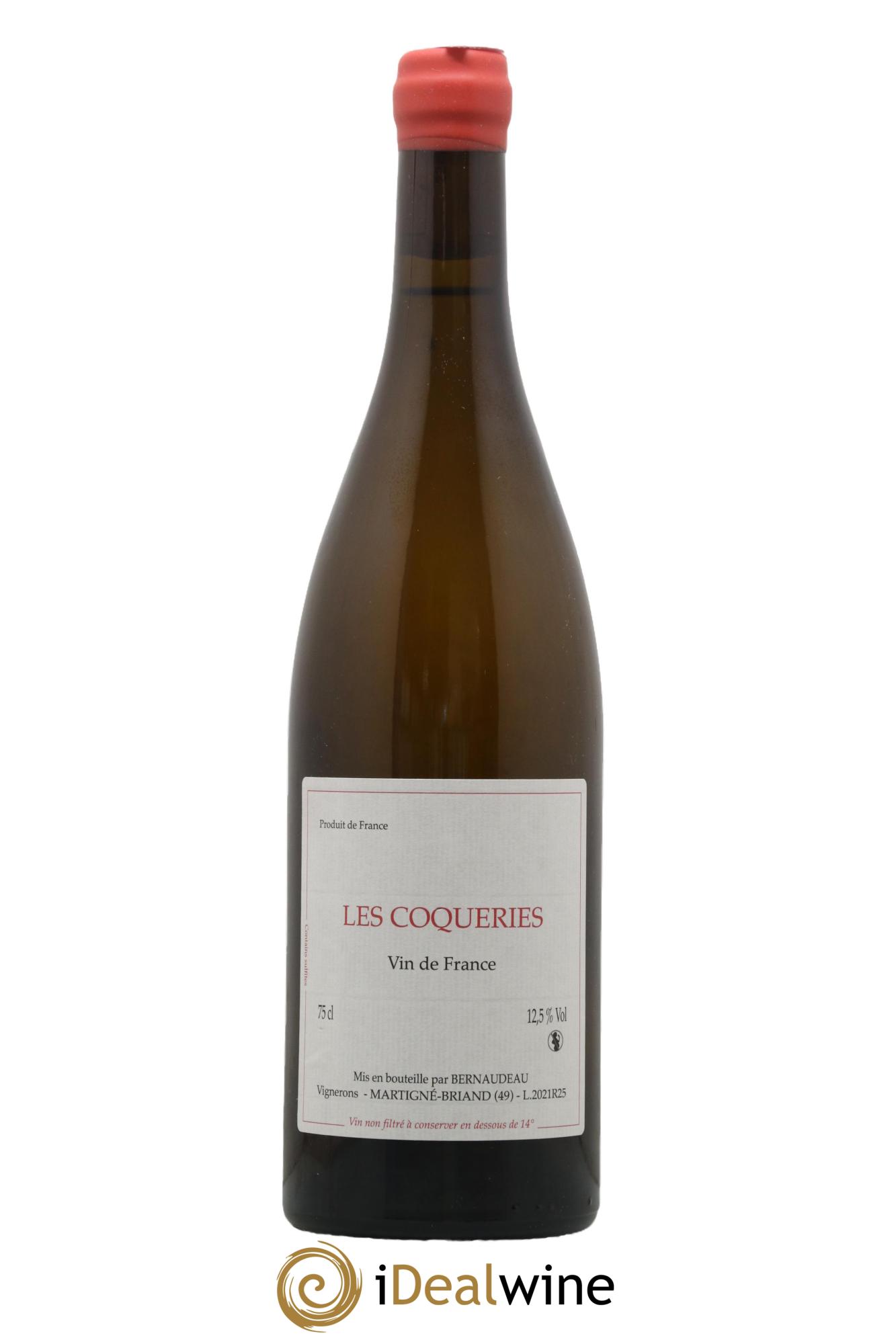 Vin de France Les Coqueries Stéphane Bernaudeau (Domaine)  2021 - Lot of 1 bottle - 0