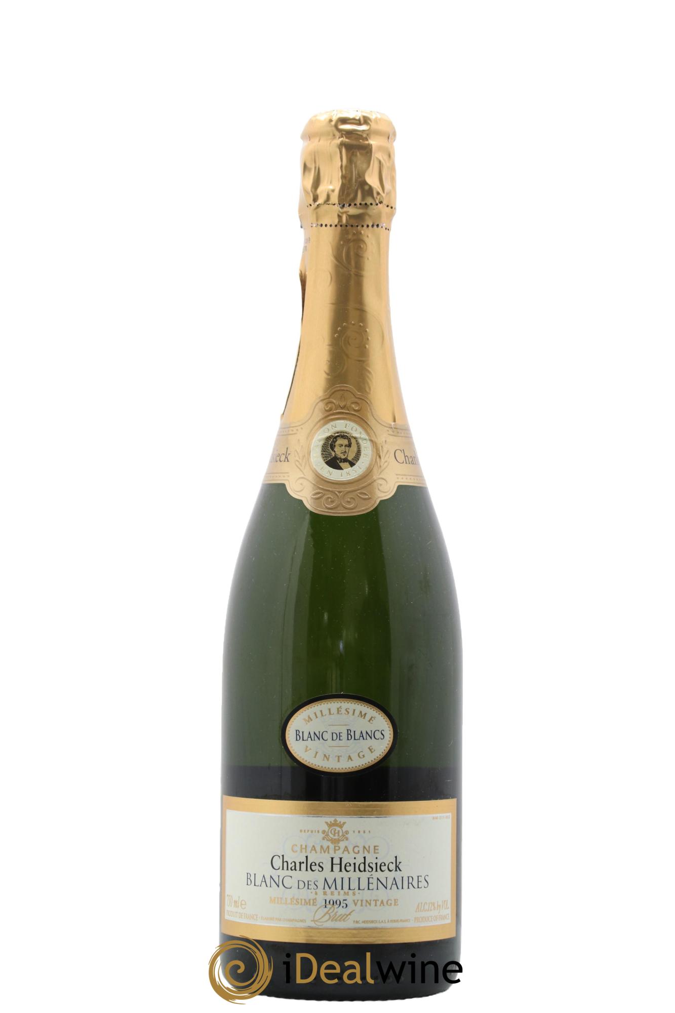 Blanc de Blancs Blanc des Millénaires Brut Charles Heidsieck  1995 - Lot de 1 bouteille - 1