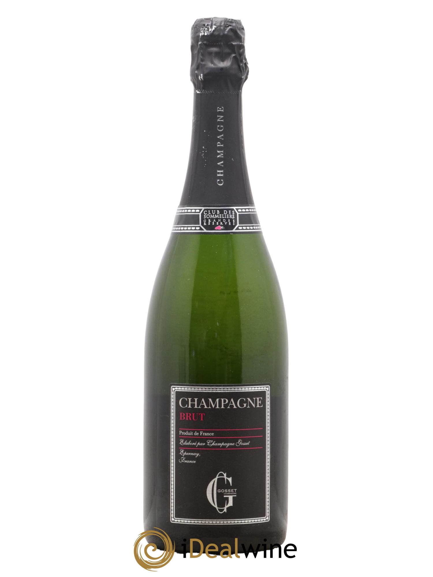 Champagne Club des Sommeliers Gosset - Lot de 1 bouteille - 0