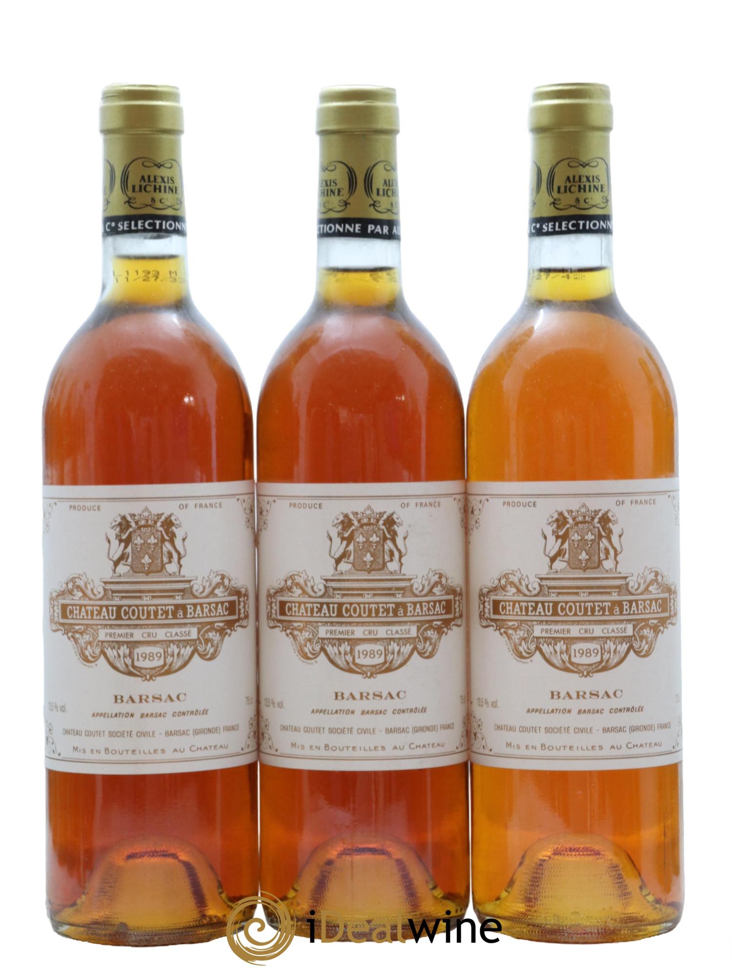 Château Coutet 1er Grand Cru Classé 1989 - Posten von 12 Flaschen - 1