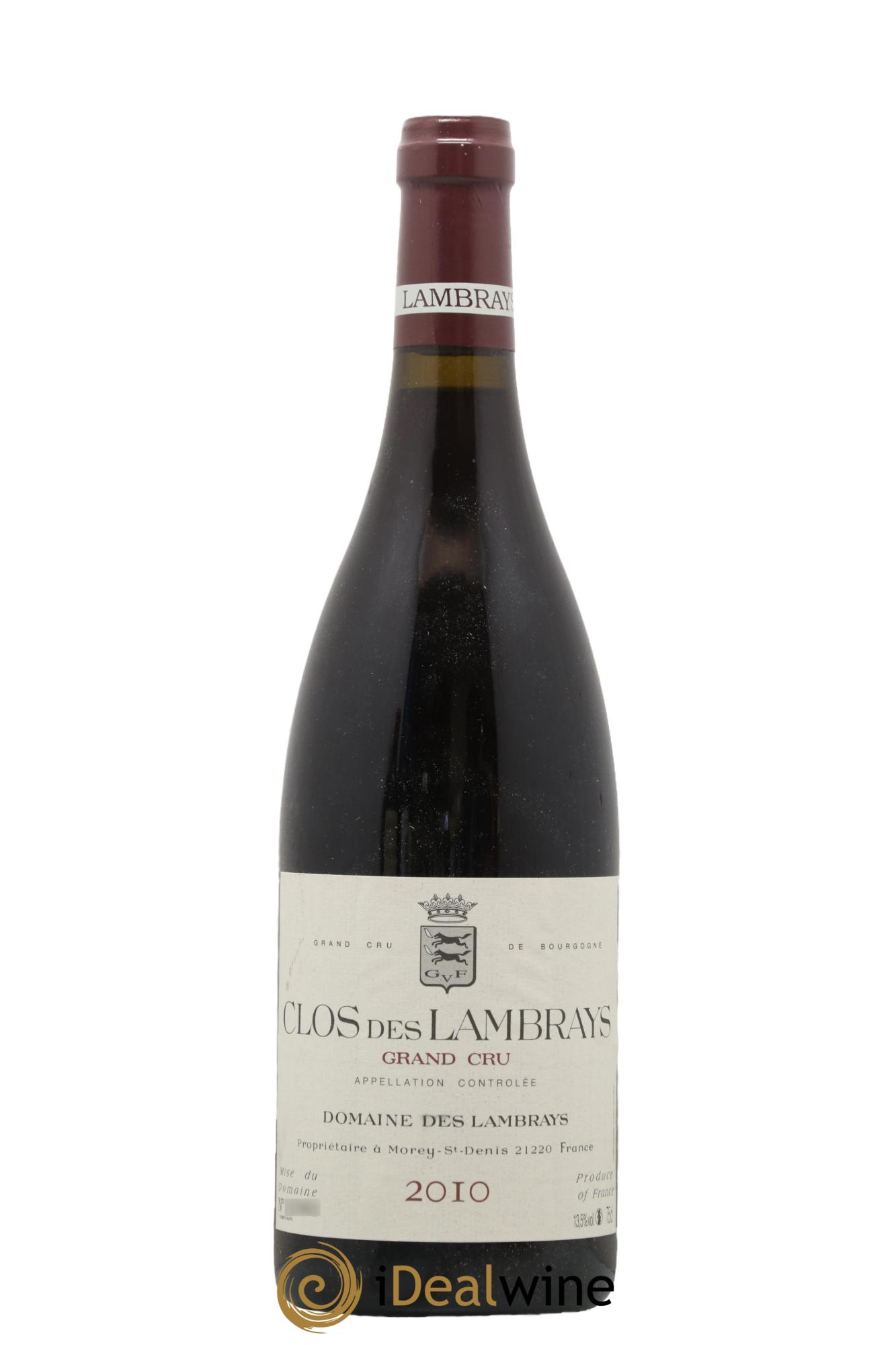 Clos des Lambrays Grand Cru Domaine des Lambrays 2010 - Lot de 1 bouteille - 0