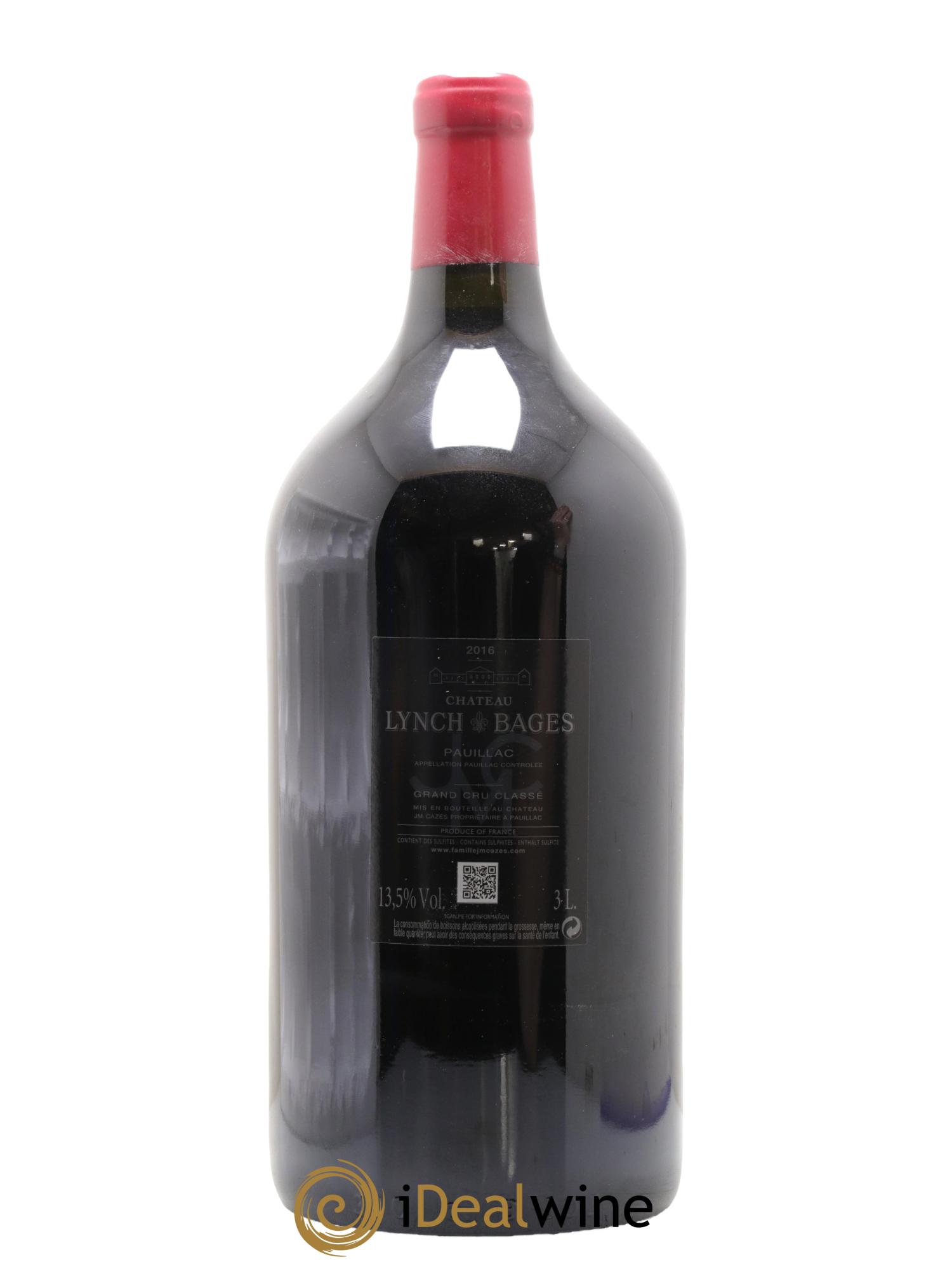 Château Lynch Bages 5ème Grand Cru Classé 2016 - Lotto di 1 jéroboam - 2