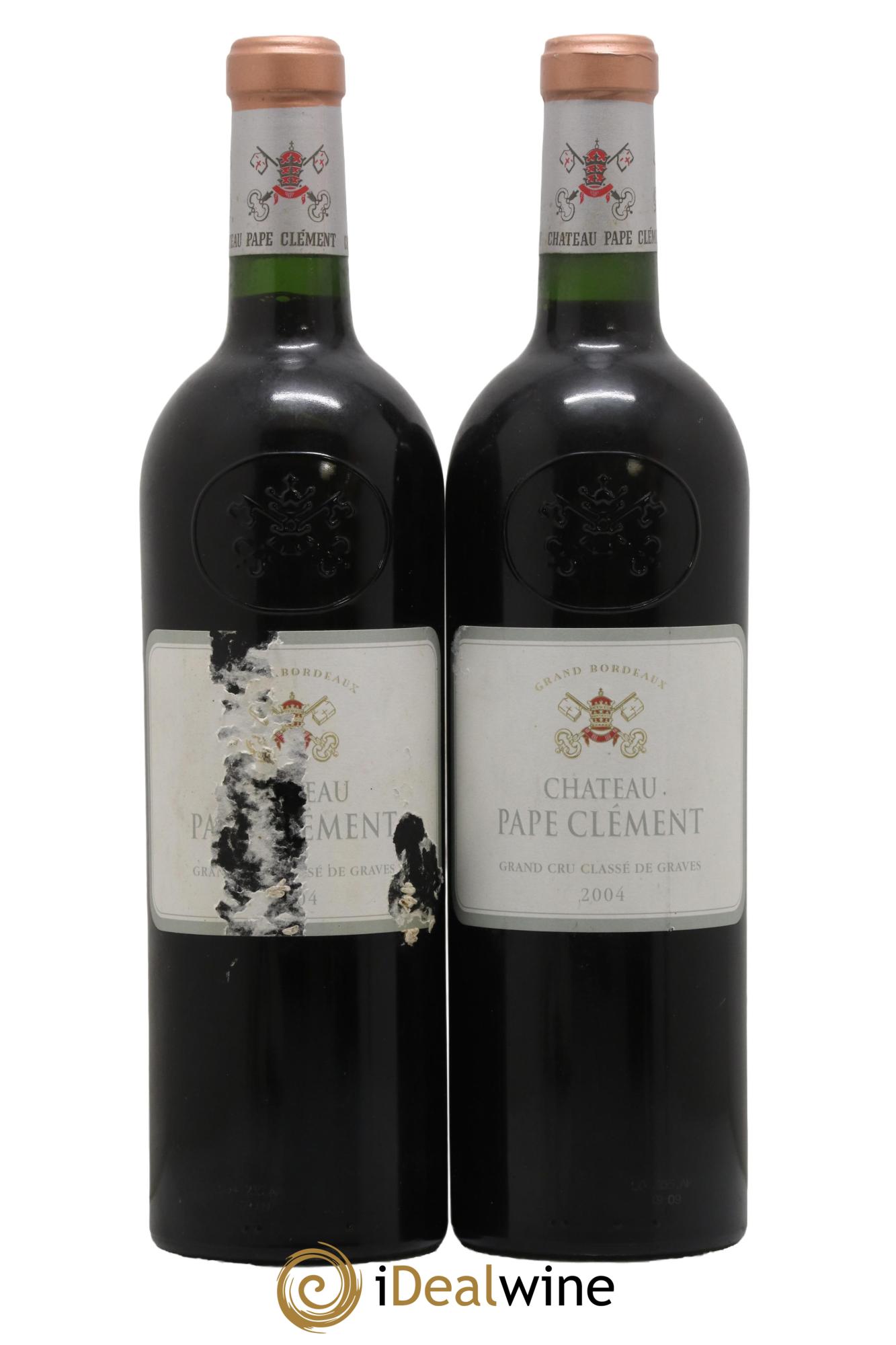 Château Pape Clément Cru Classé de Graves 2004 - Lot of 2 bottles - 0