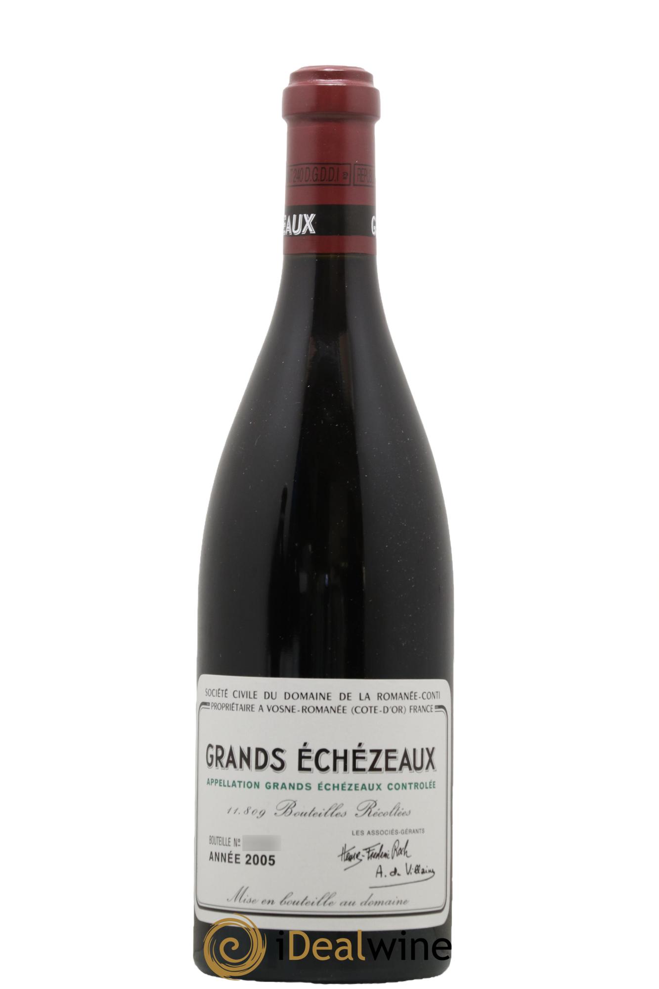 Grands-Echezeaux Grand Cru Domaine de la Romanée-Conti 2005 - Lot de 1 bouteille - 0