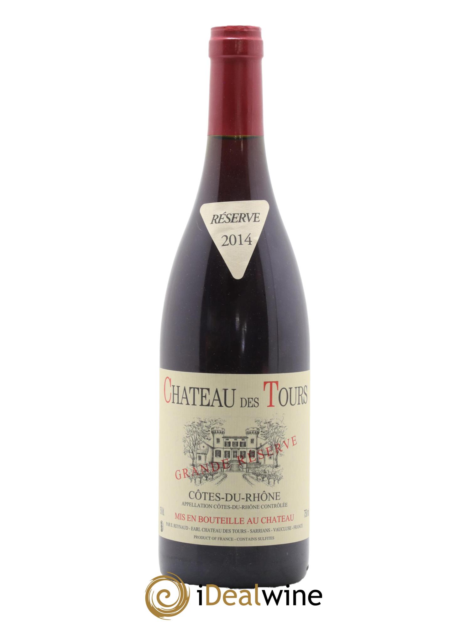 Côtes du Rhône Château des Tours Grande Réserve Emmanuel Reynaud 2014 - Lot de 1 bouteille - 0