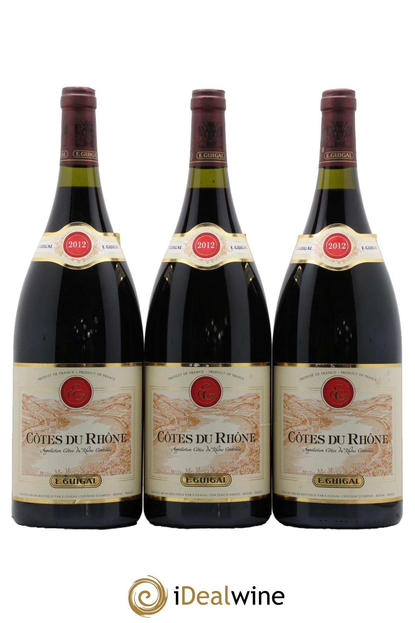 Côtes du Rhône Guigal 2012 - Posten von 3 Magnum - 0